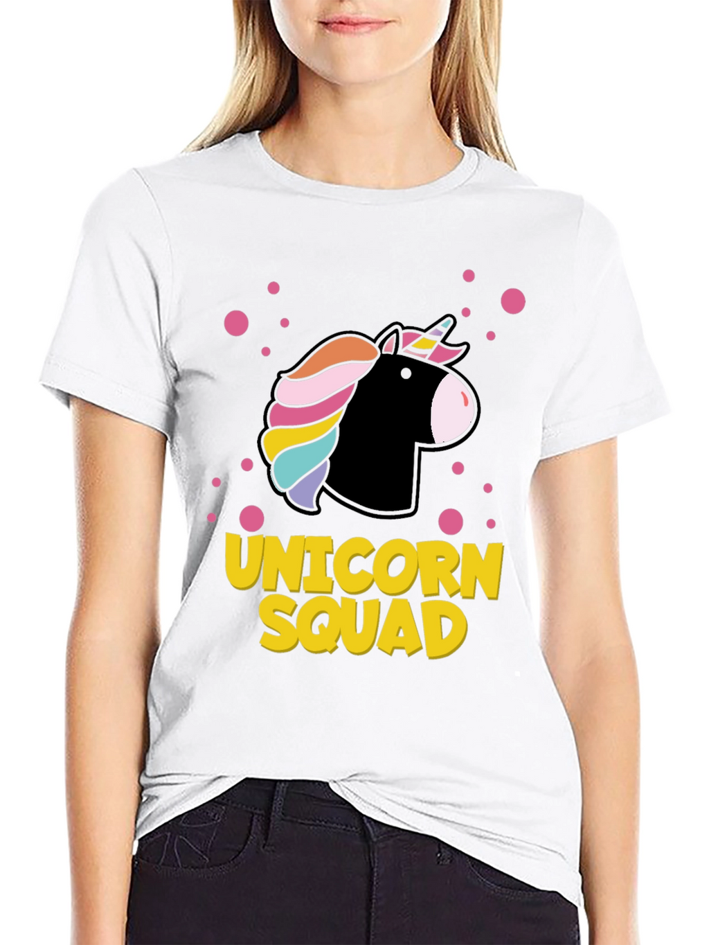 Unicorn Squad Graphic Tee - Black