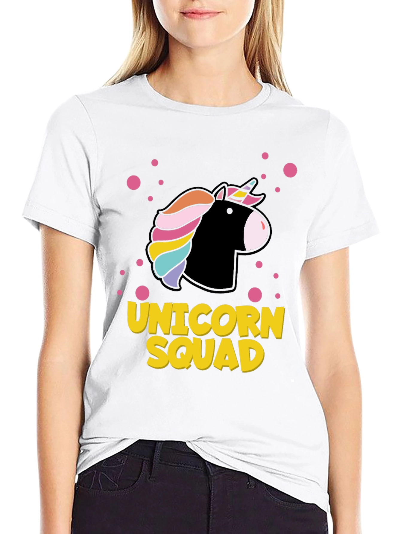 Unicorn Squad Graphic Tee - Black