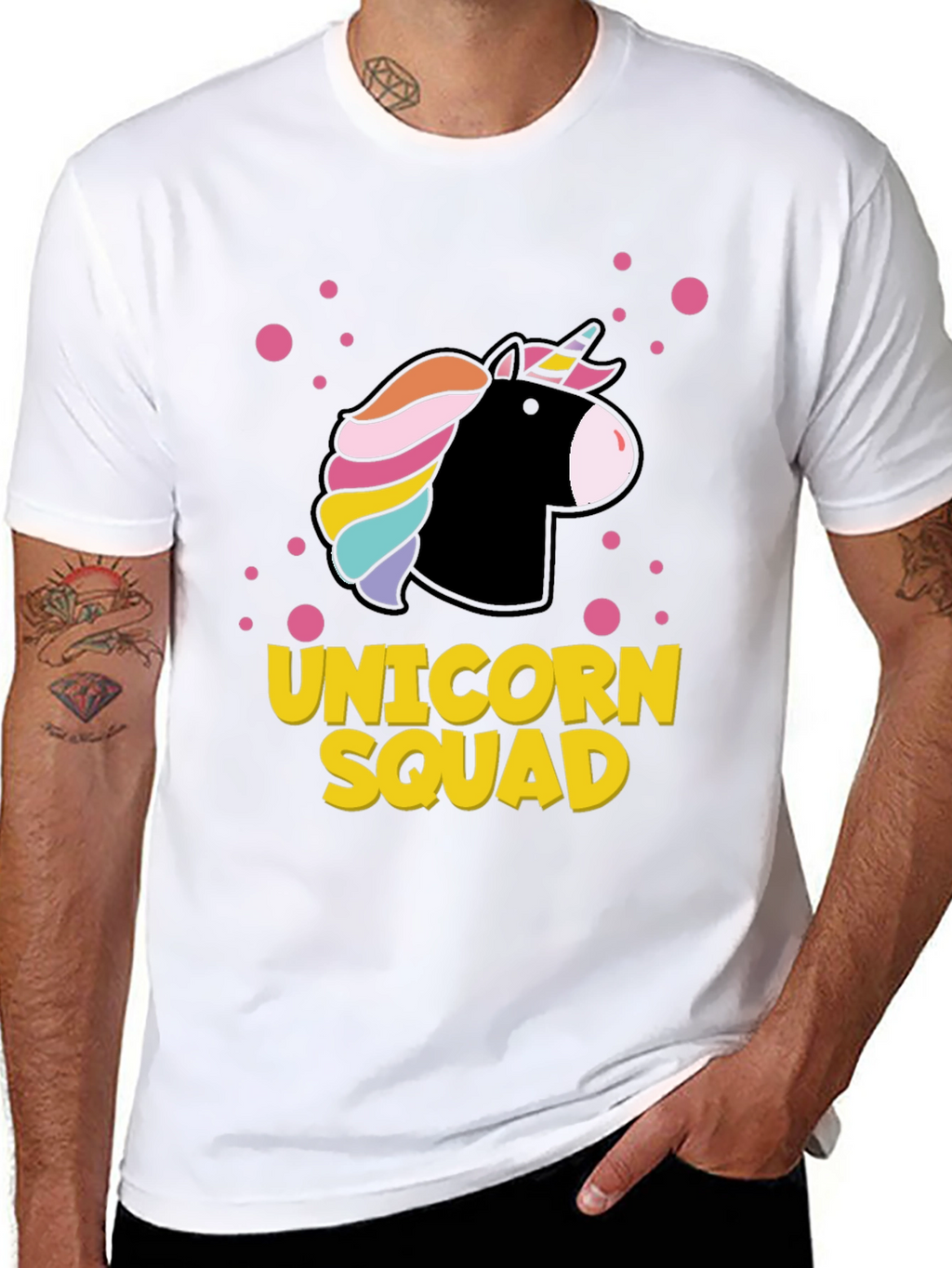 Unicorn Squad Graphic Tee - Black