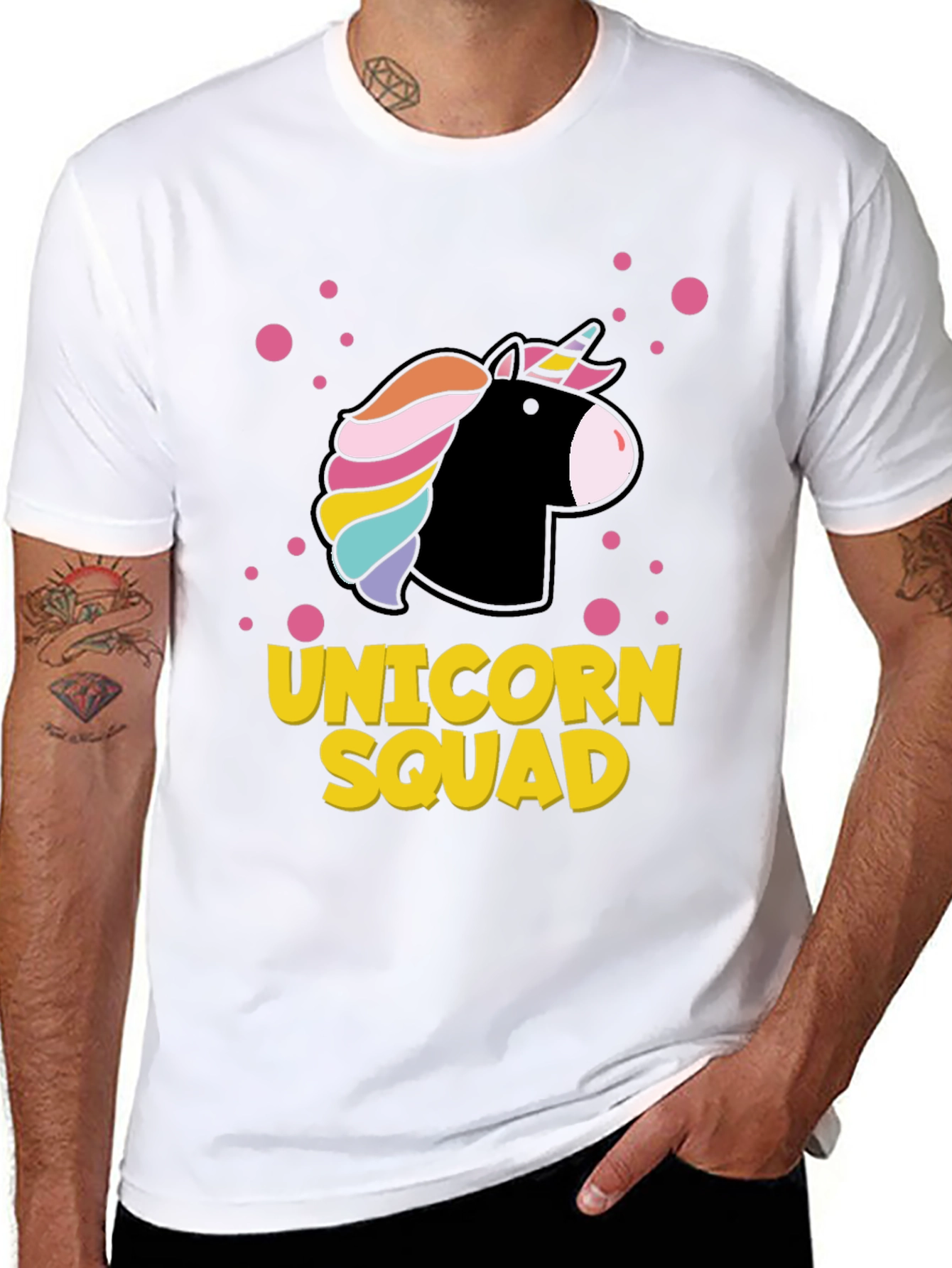 Unicorn Squad Graphic Tee - Black