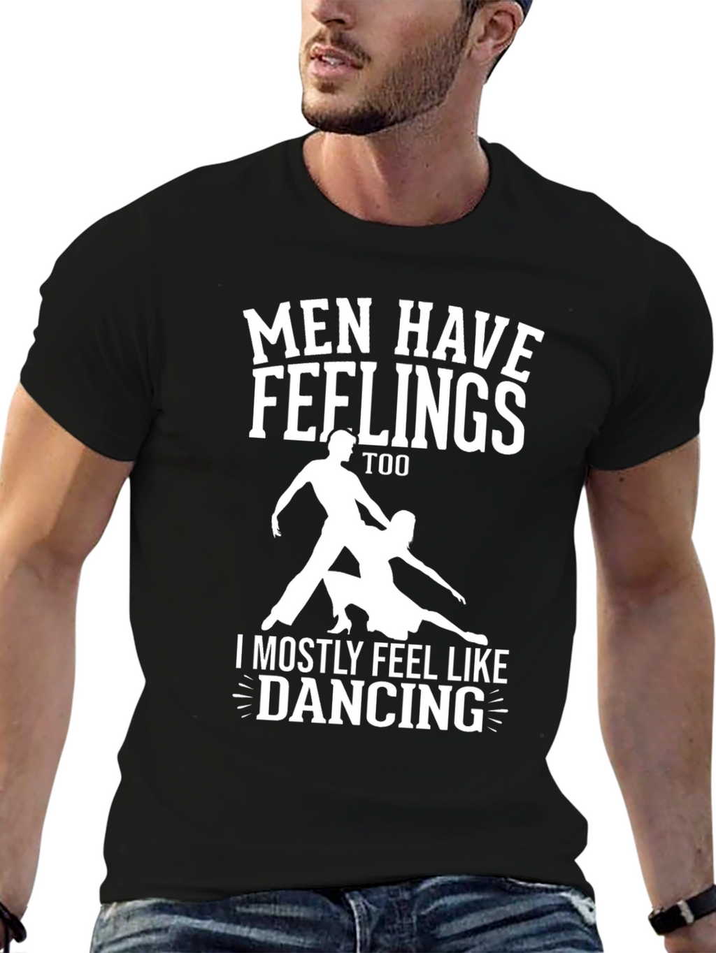 Mens Dancing Feelings Graphic T-Shirt