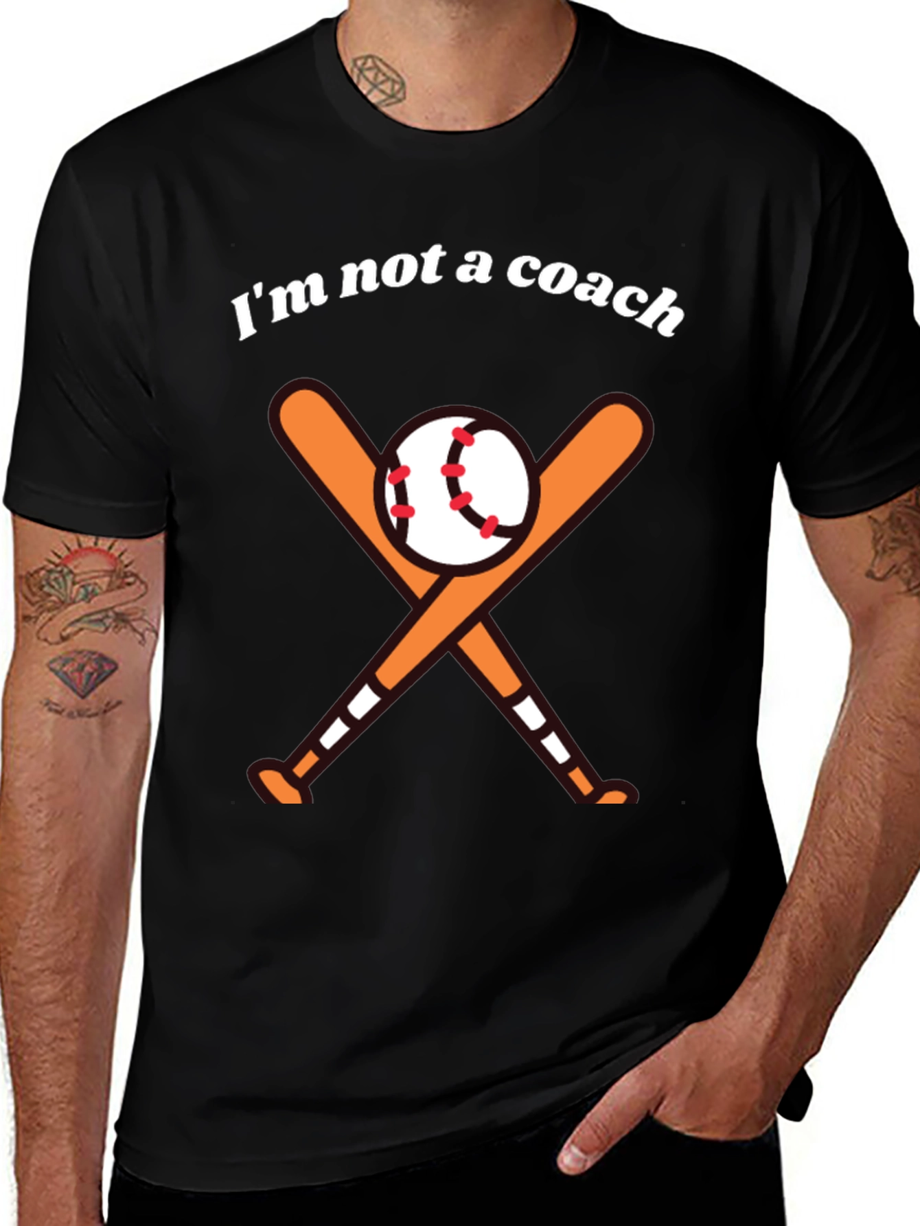 Im Not a Coach Baseball T-Shirt - Novelty Sports Tee