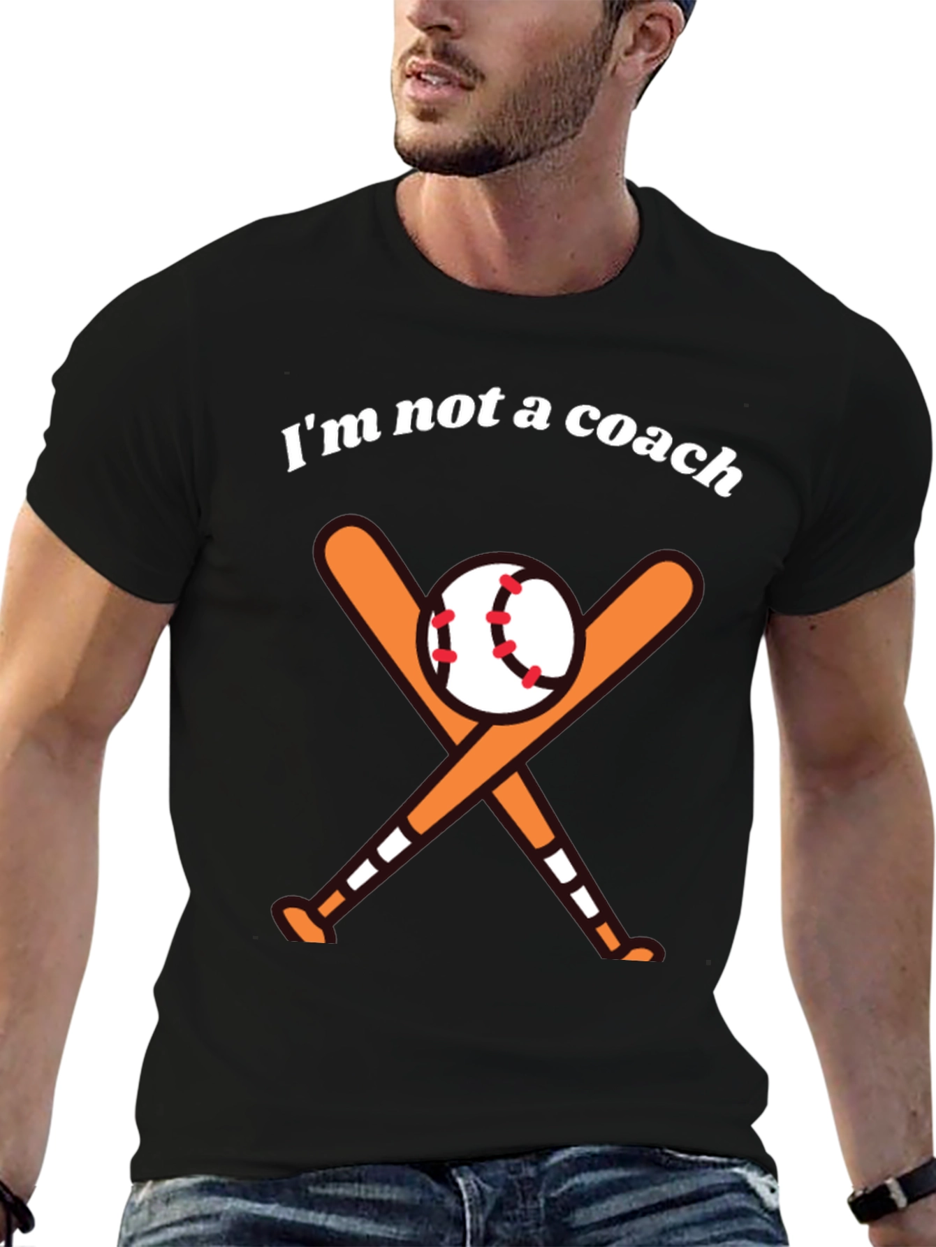 Im Not a Coach Baseball T-Shirt - Novelty Sports Tee