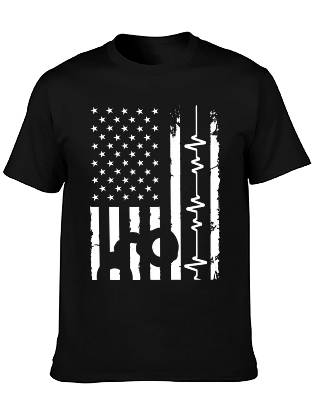 American Flag Paramedic Pulse T-Shirt
