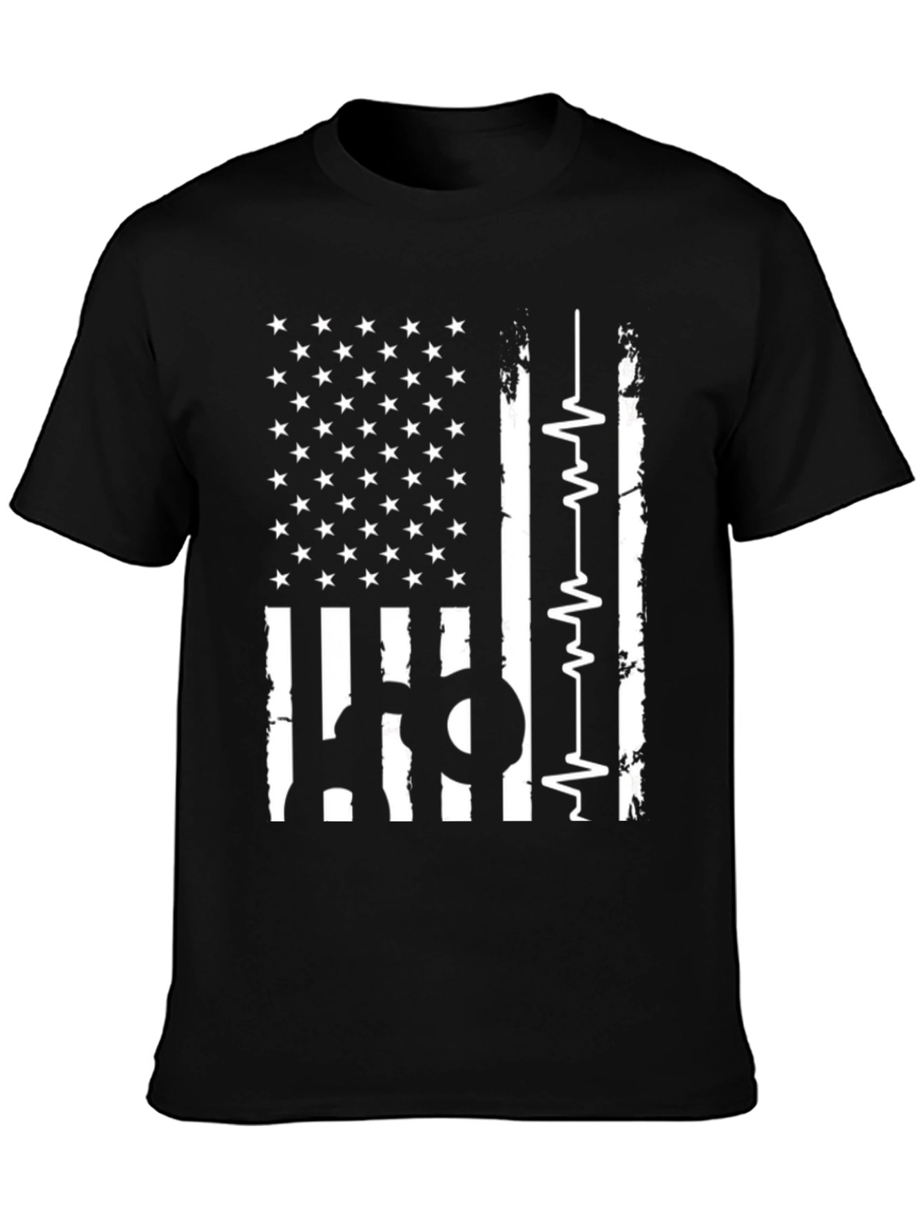 American Flag Paramedic Pulse T-Shirt