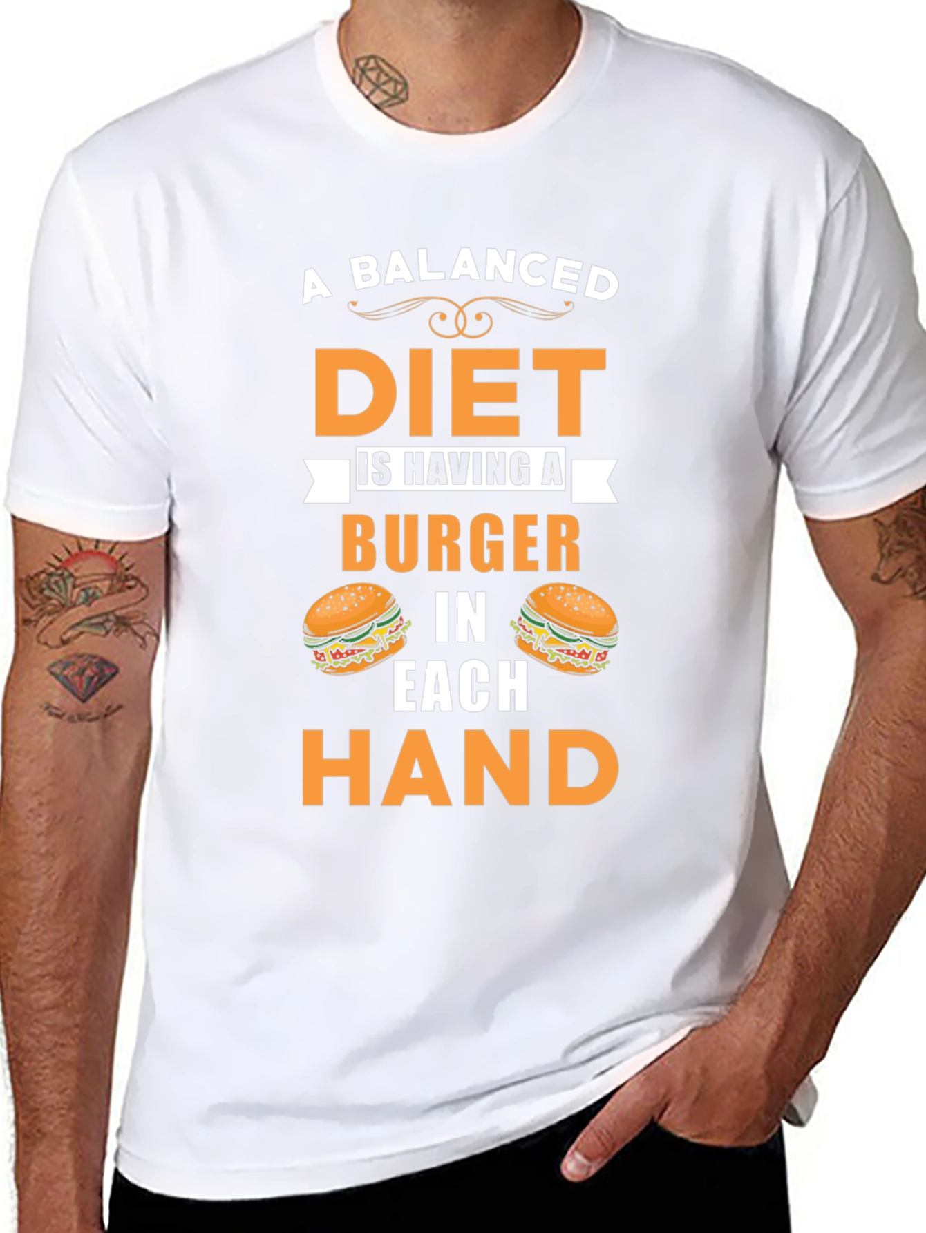 Balanced Diet Burger T-Shirt