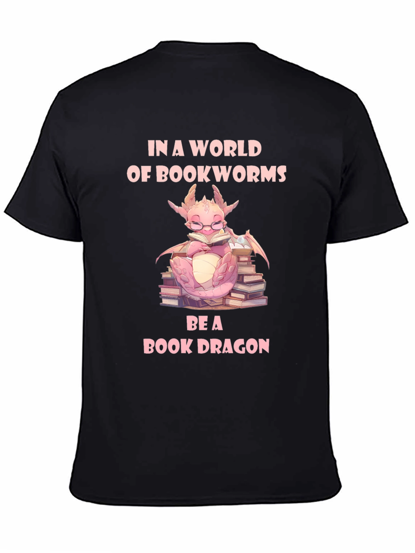 Book Dragon Graphic Tee - Perfect for Bookworms!