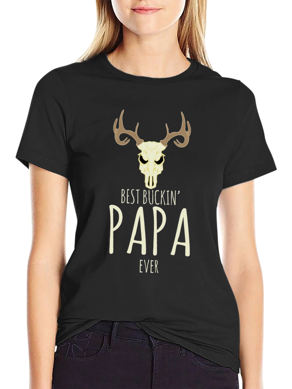 Best Buckin Papa Ever Graphic Tee