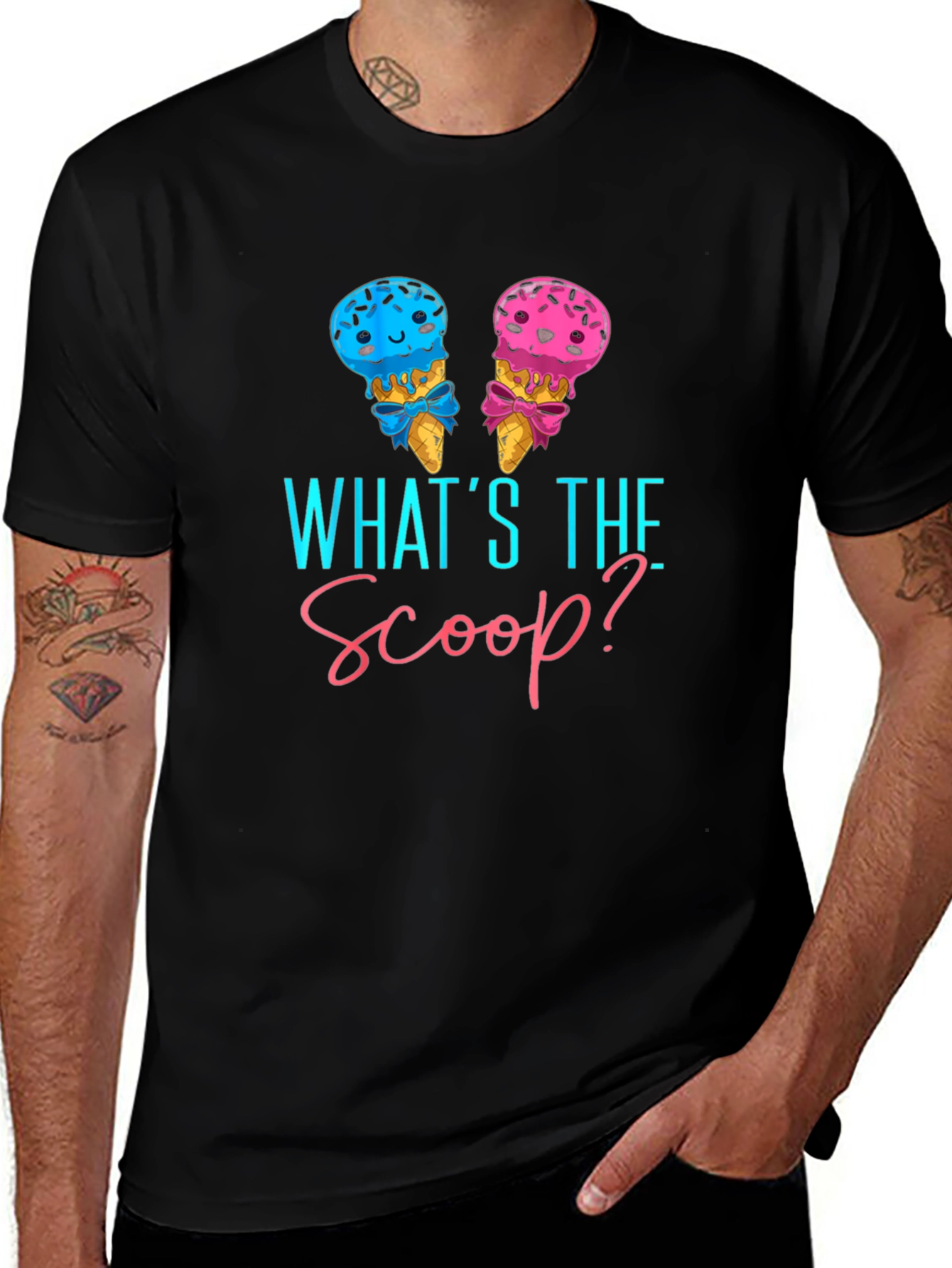 Whats the Scoop? Gender Reveal T-Shirt