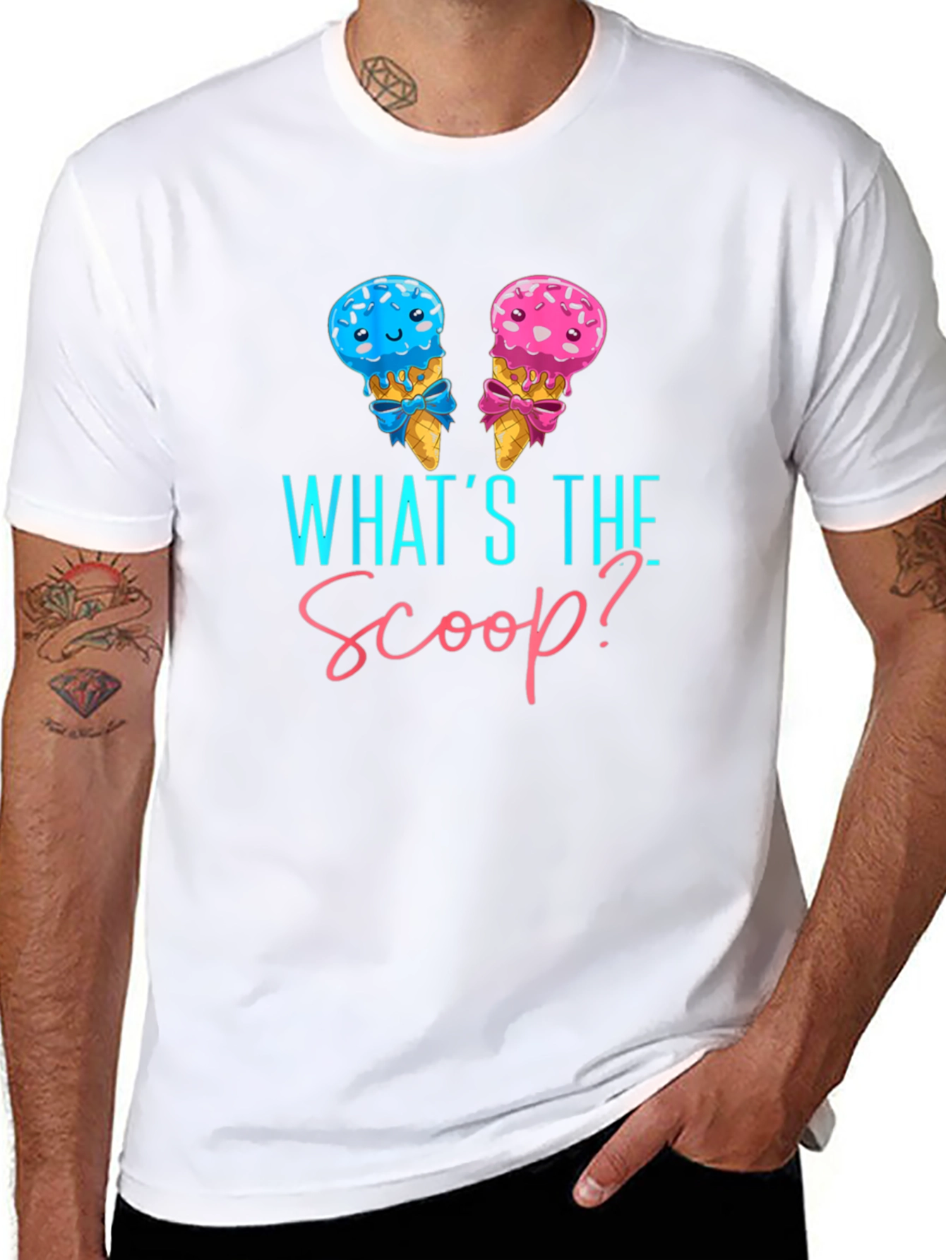 Whats the Scoop? Gender Reveal T-Shirt