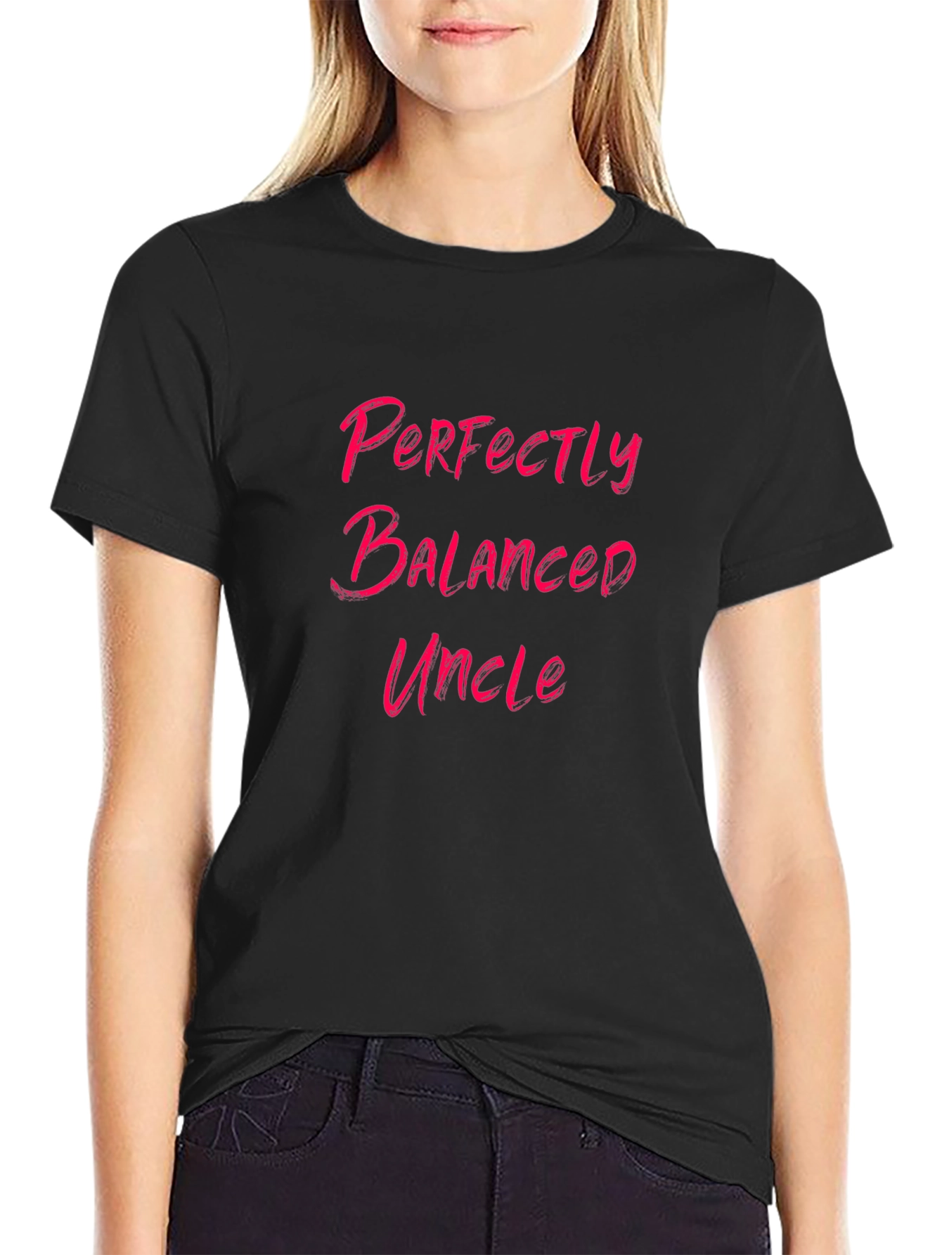 Perfectly Balanced Uncle Graphic Tee - Black