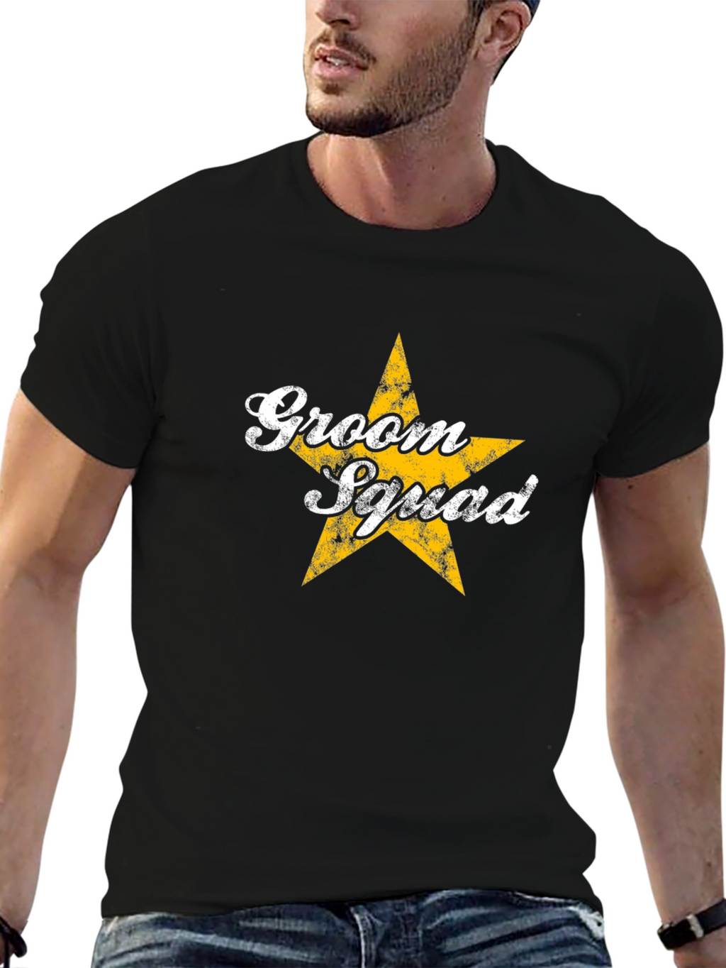 Groom Squad Black T-Shirt - Wedding Party