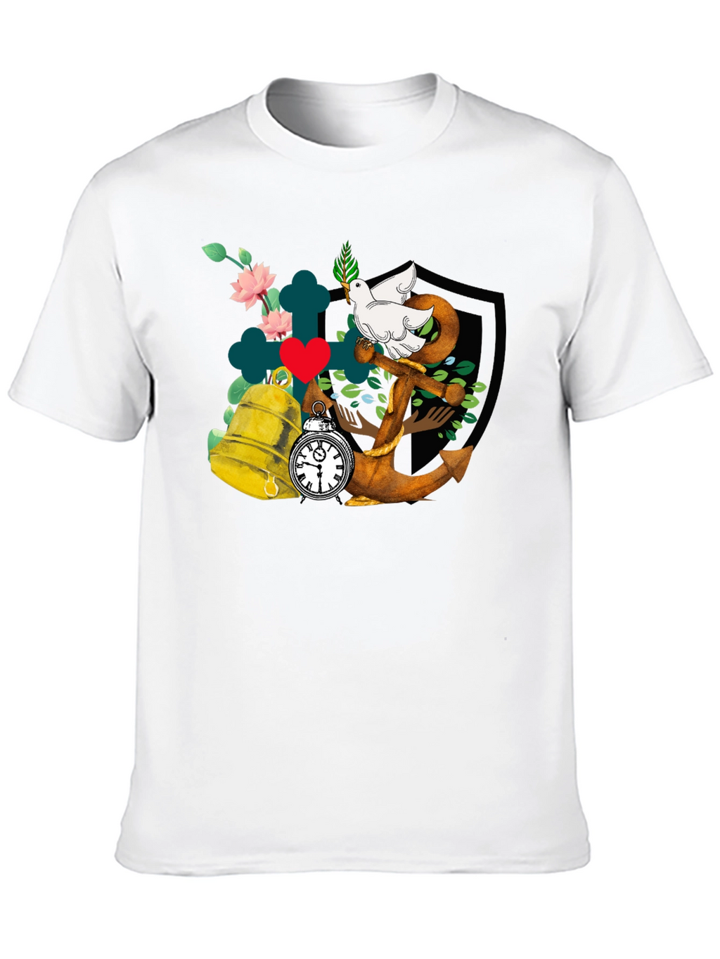 Dove Anchor Bell T-Shirt