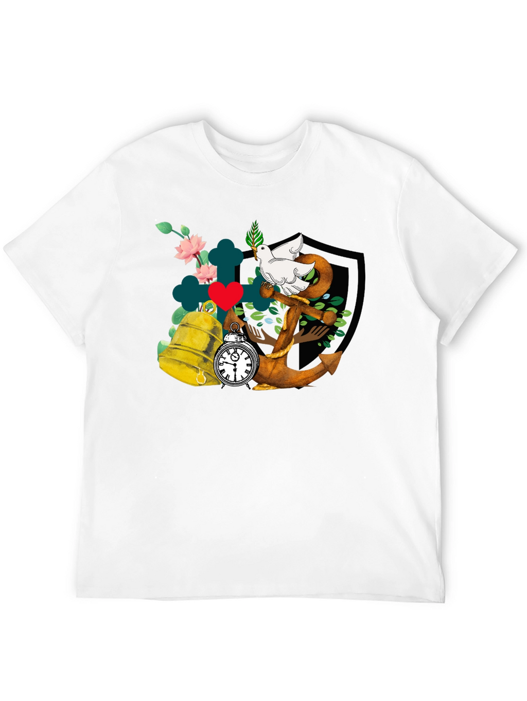 Dove Anchor Bell T-Shirt