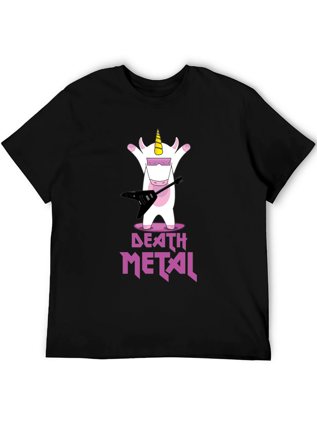 Death Metal Unicorn Graphic T-Shirt