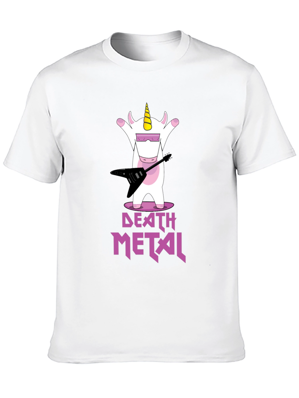Death Metal Unicorn Graphic T-Shirt