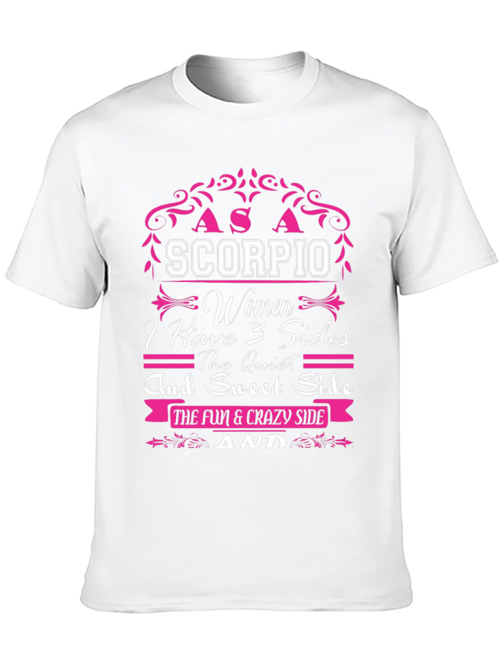 Scorpio Womens T-Shirt - 3 Sides