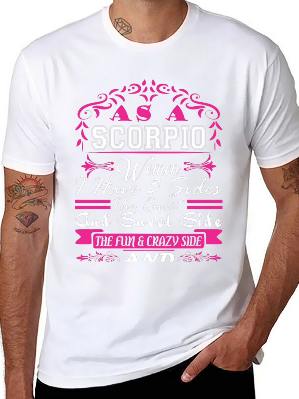 Scorpio Womens T-Shirt - 3 Sides