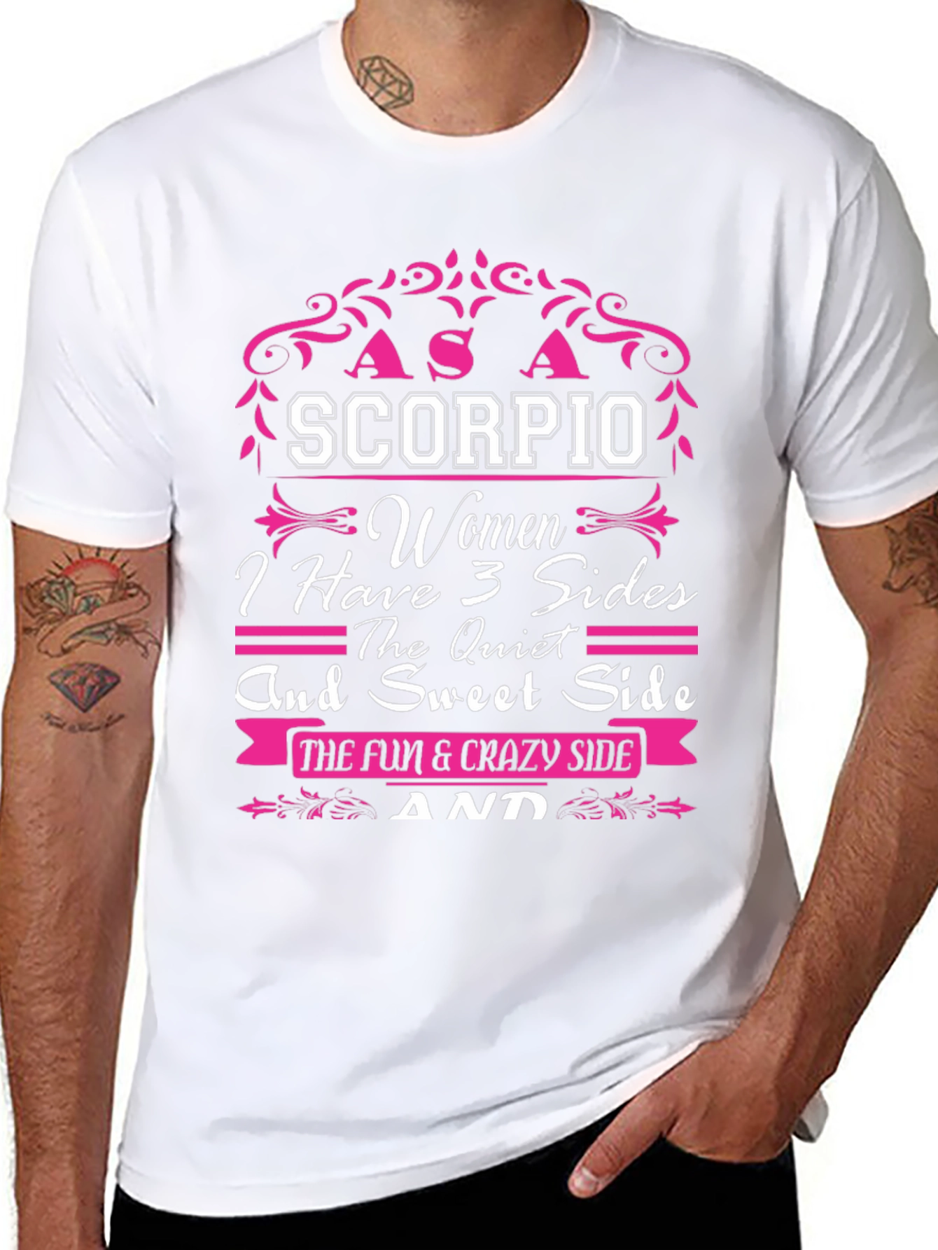 Scorpio Womens T-Shirt - 3 Sides