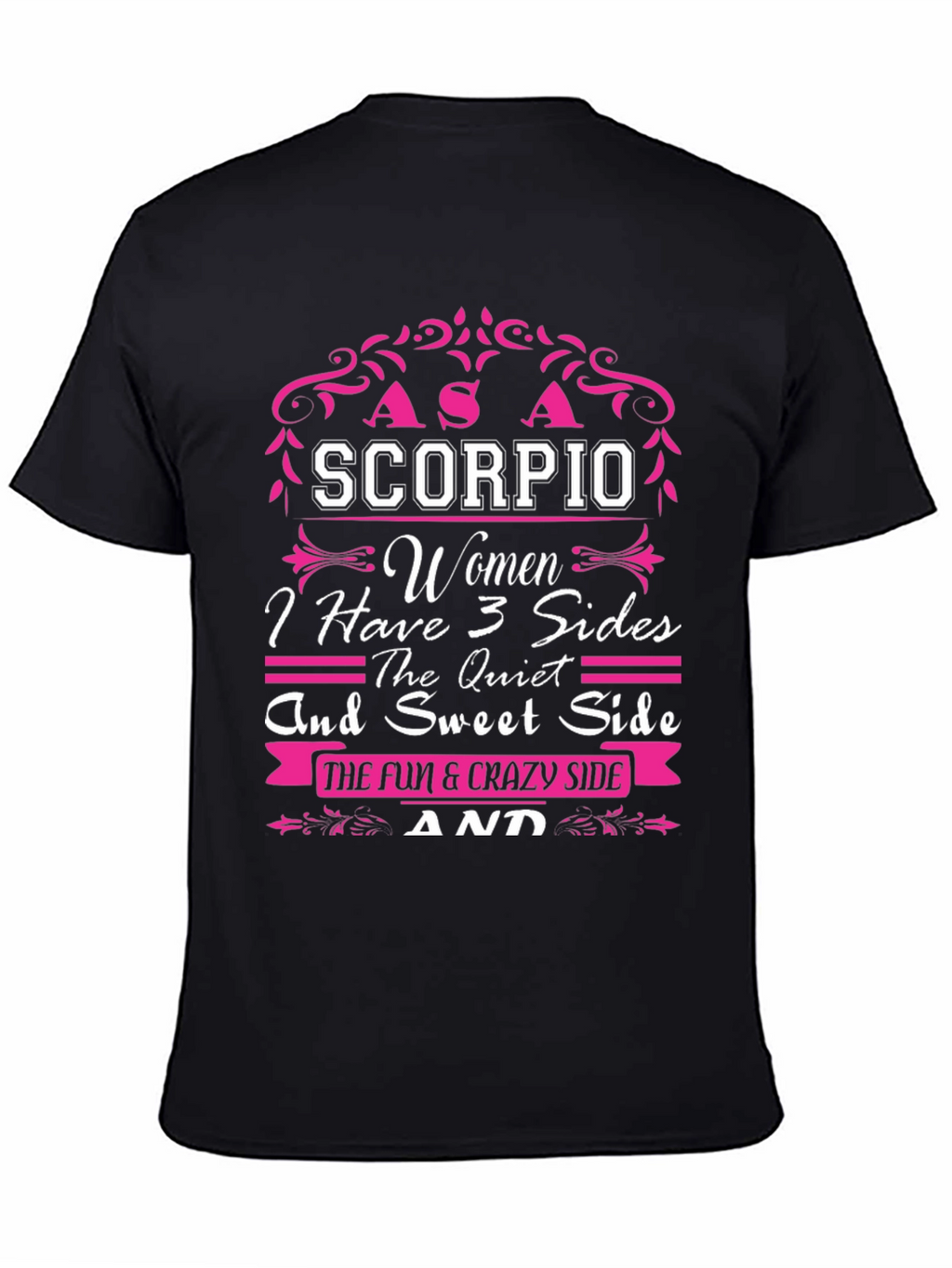Scorpio Womens T-Shirt - 3 Sides