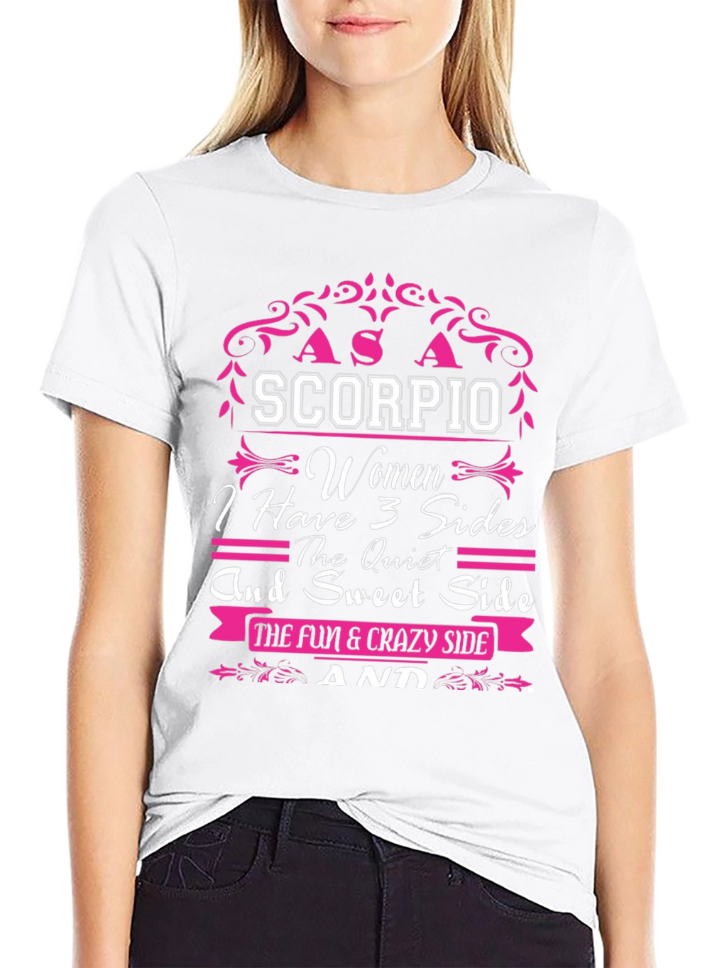Scorpio Womens T-Shirt - 3 Sides