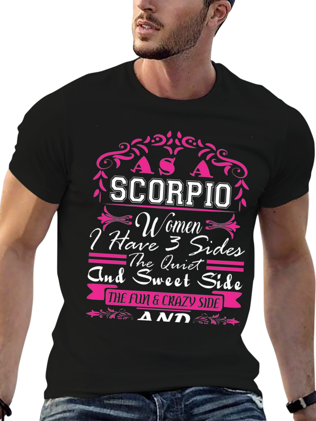 Scorpio Womens T-Shirt - 3 Sides
