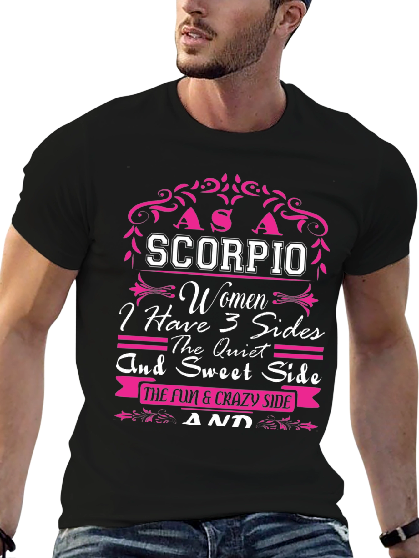 Scorpio Womens T-Shirt - 3 Sides