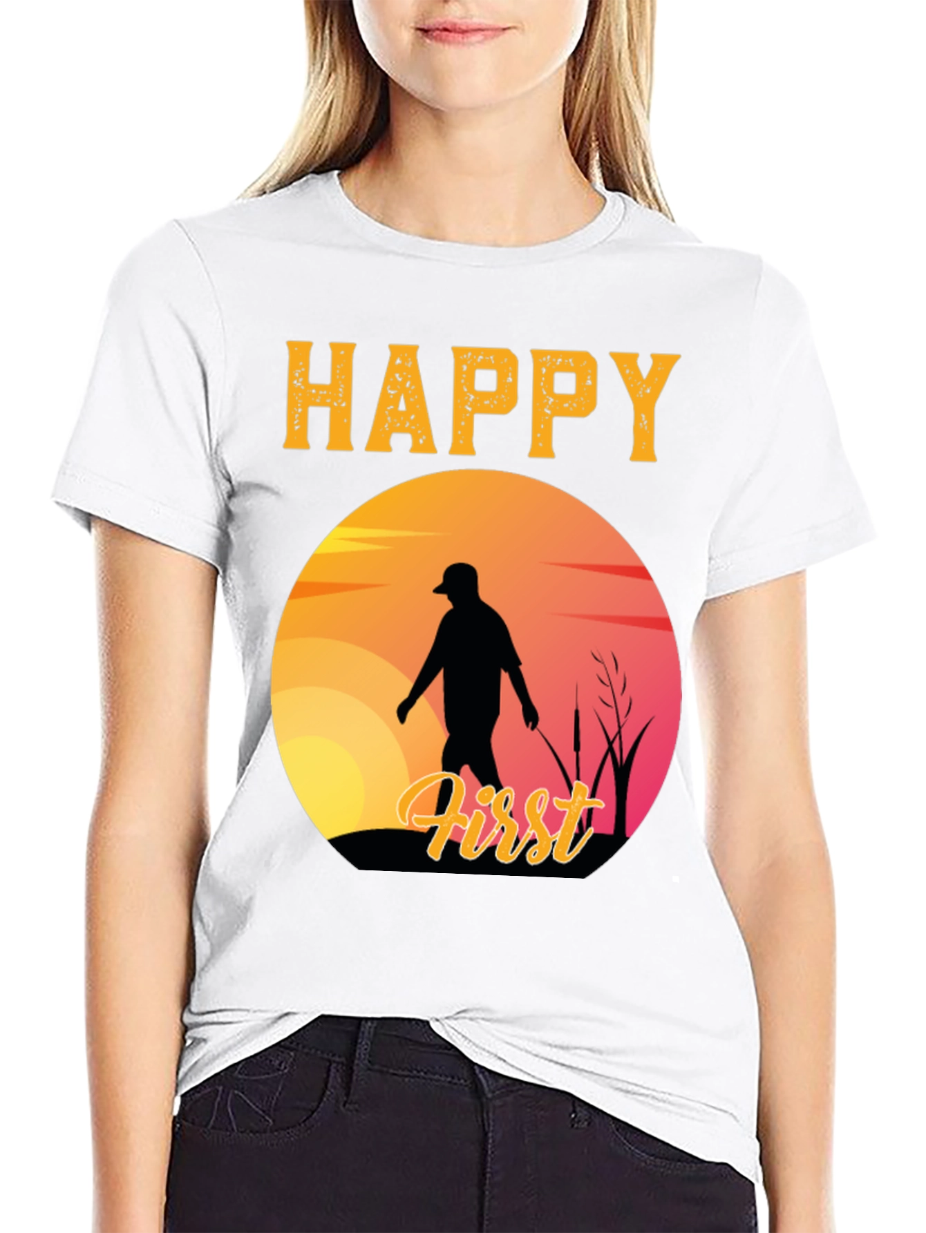 Happy First Fishing Trip Graphic T-Shirt