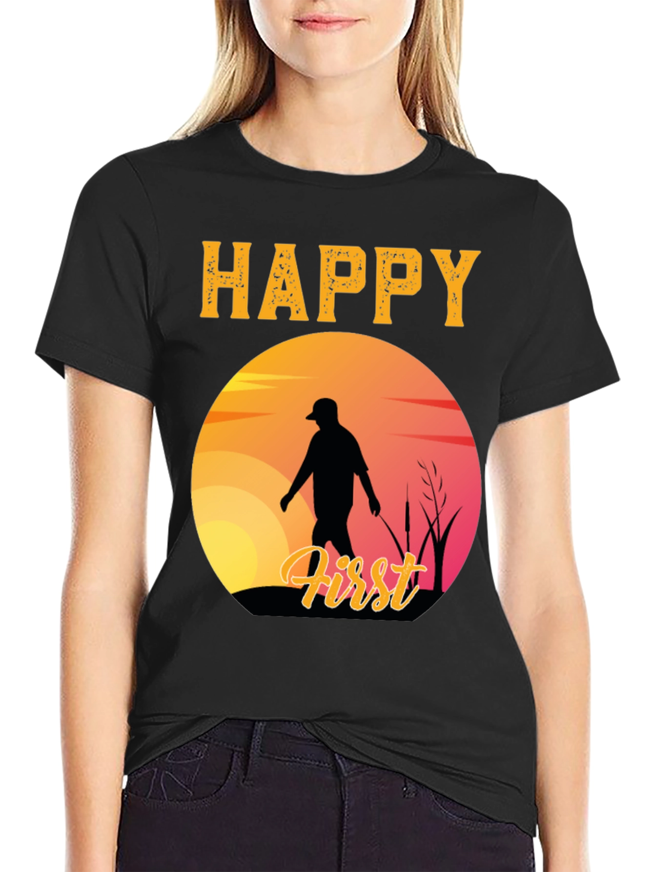 Happy First Fishing Trip Graphic T-Shirt