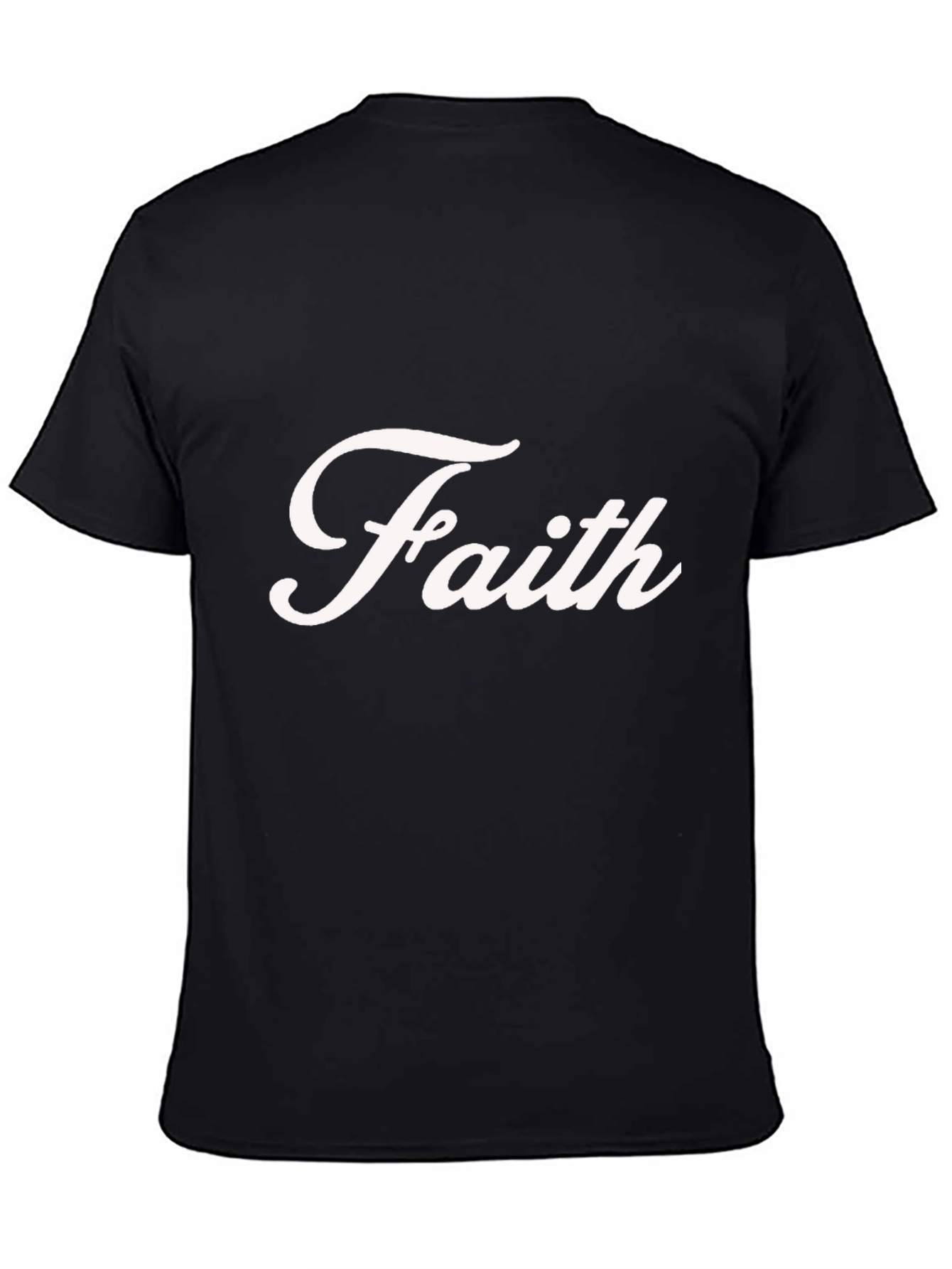 Faith Graphic Tee - Casual Black Cotton T-Shirt