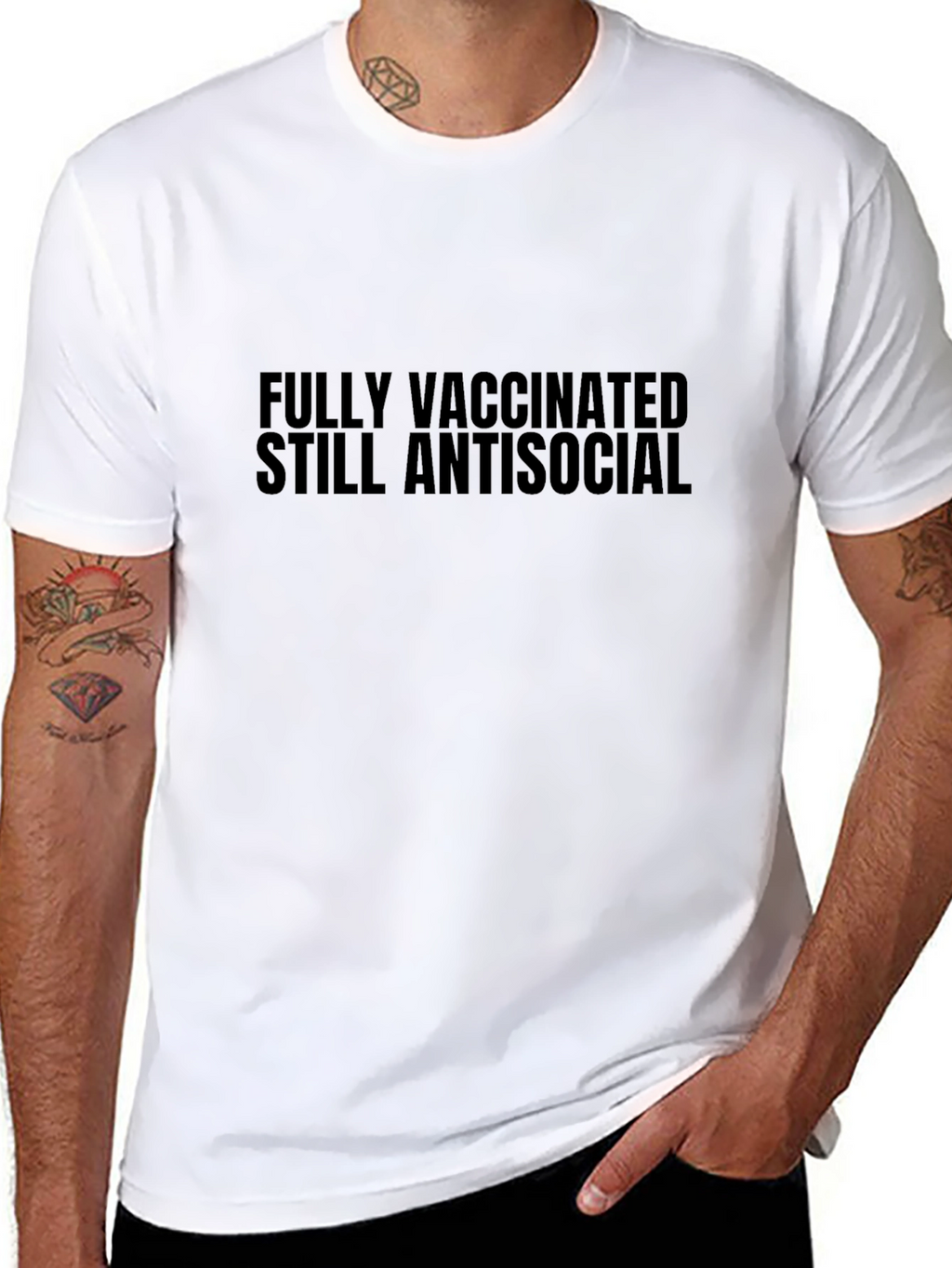 Fully Vaccinated Antisocial T-Shirt