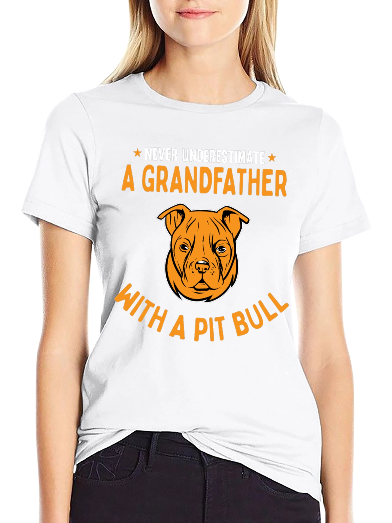Grandfather Pit Bull T-Shirt