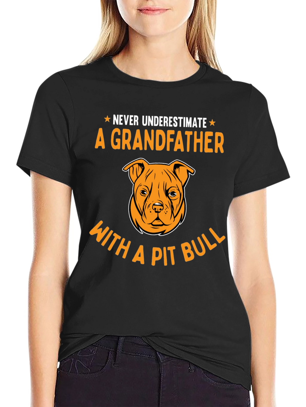 Grandfather Pit Bull T-Shirt