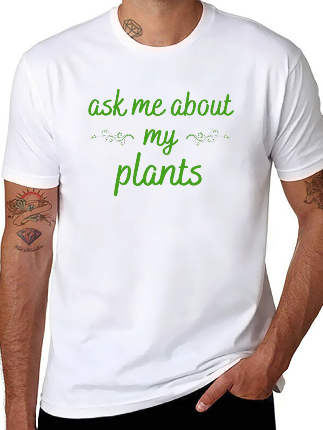 Ask Me About My Plants T-Shirt - Gardener Tee