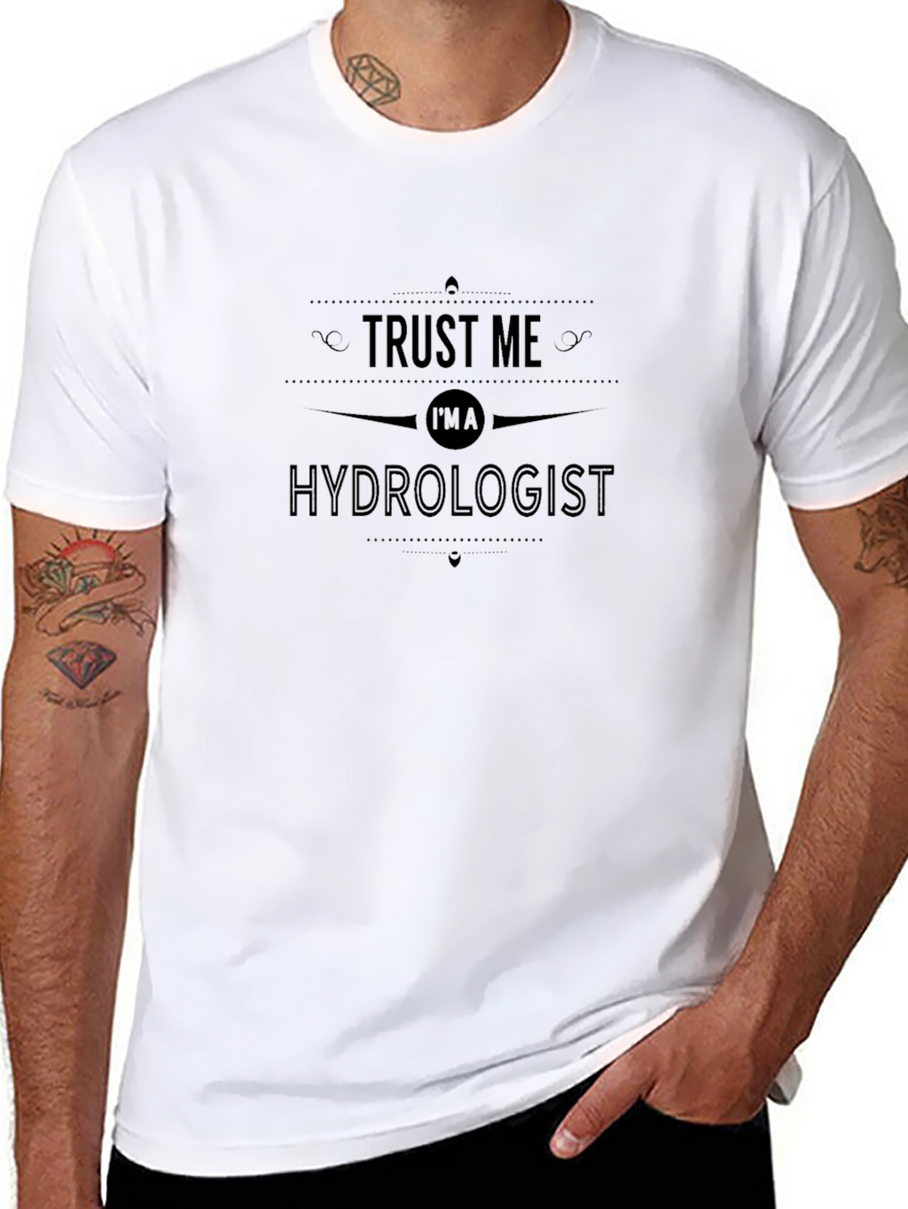 Trust Me Im A Hydrologist Black T-Shirt