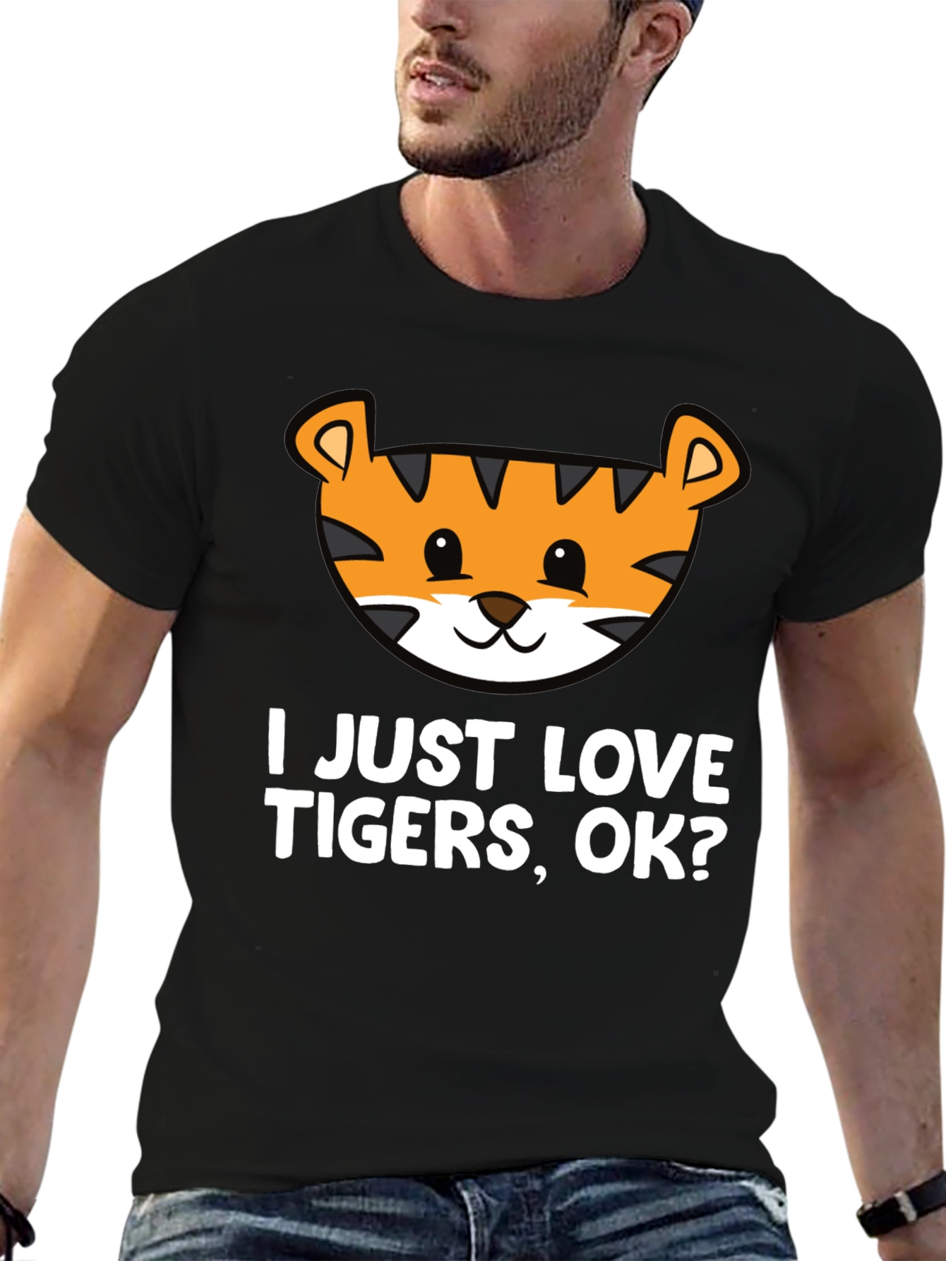 I Just Love Tigers T-Shirt - Cute Tiger Graphic Tee
