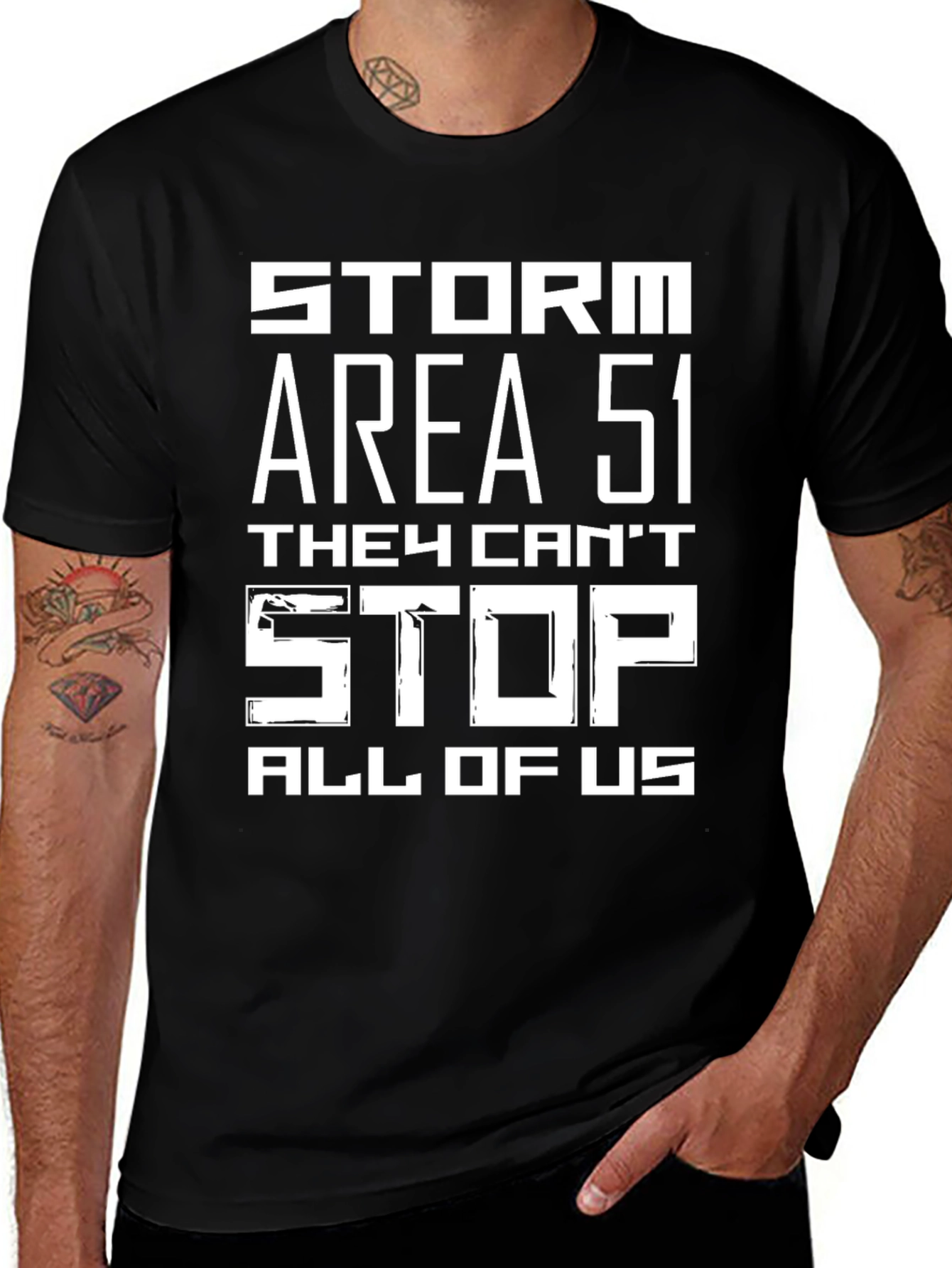 Storm Area 51 T-Shirt - They Cant Stop All of Us Tee