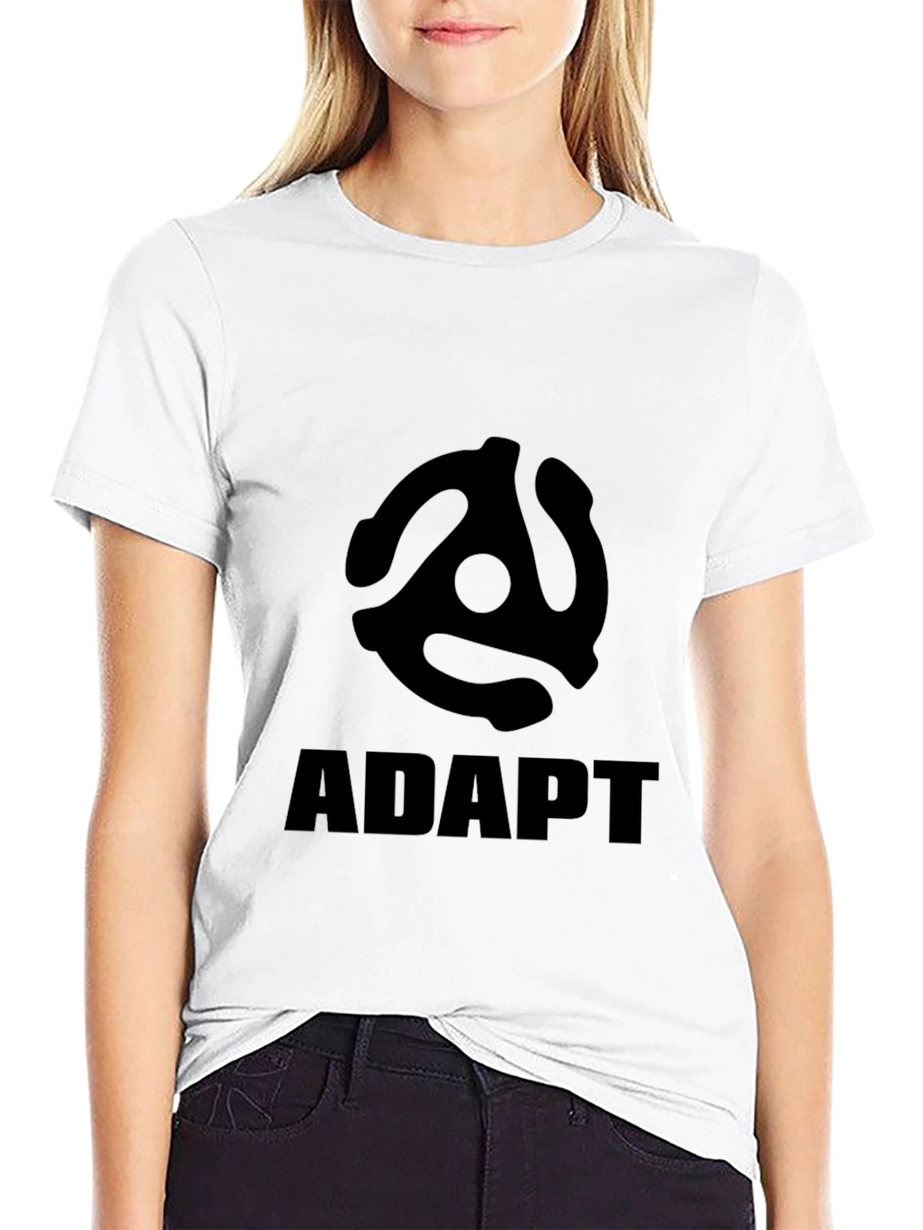 Adapt Record Adapter T-Shirt - Black
