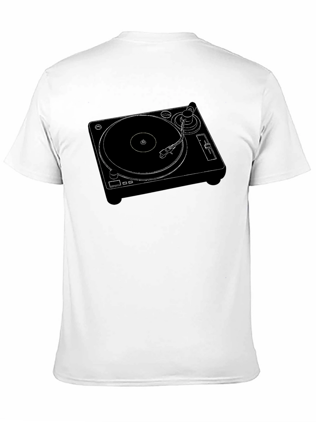 DJ Turntable Graphic Tee - Retro Music Vibe