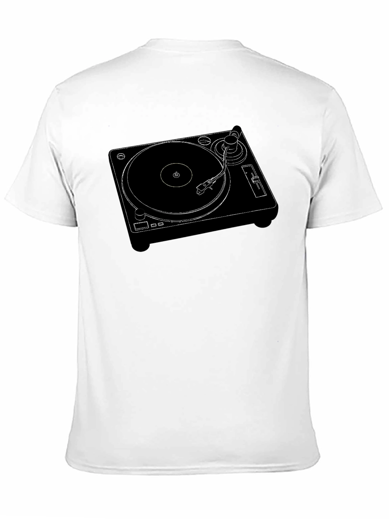 DJ Turntable Graphic Tee - Retro Music Vibe