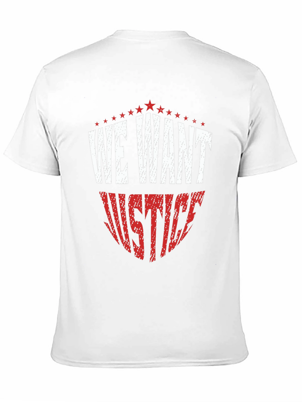We Want Justice Graphic Tee - Black Cotton T-Shirt