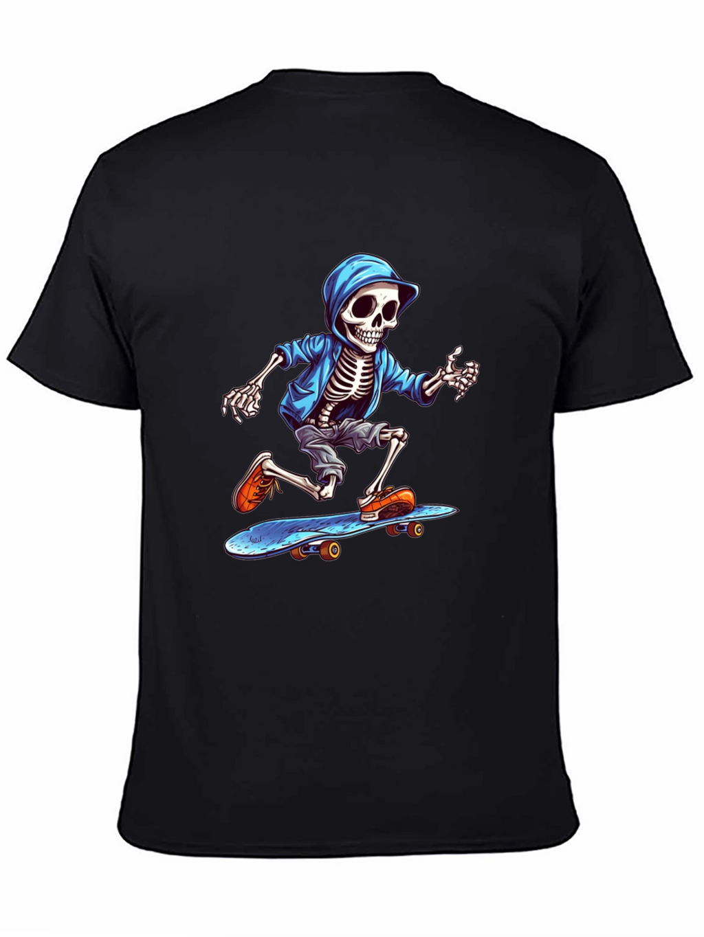 Skeleton Skateboarder Graphic Tee