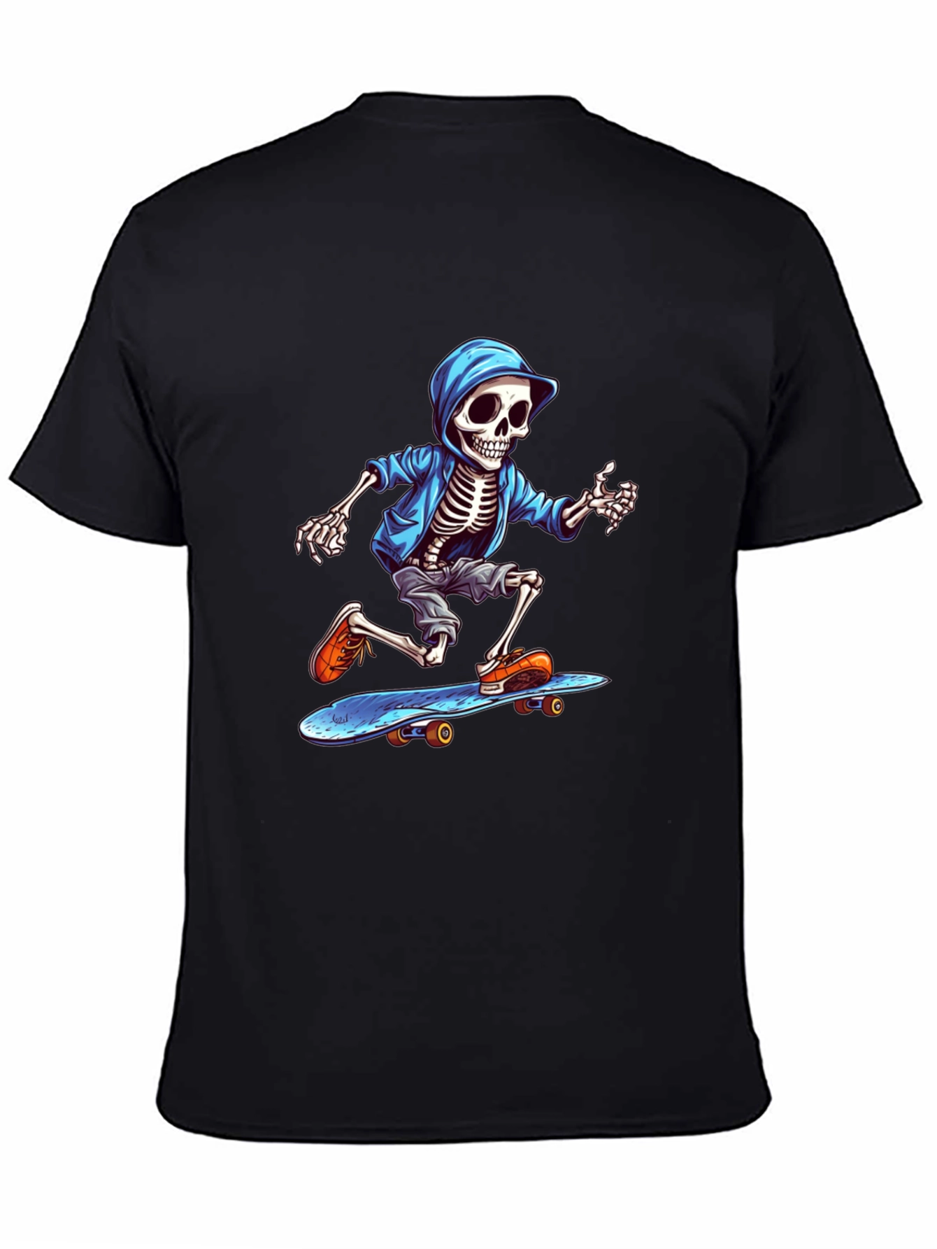 Skeleton Skateboarder Graphic Tee