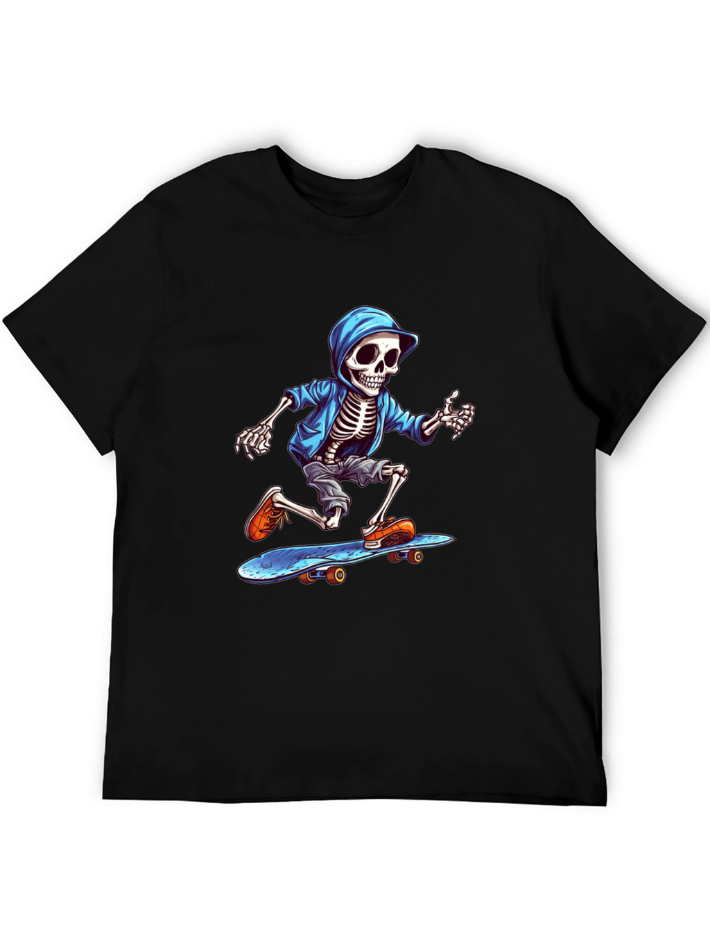 Skeleton Skateboarder Graphic Tee