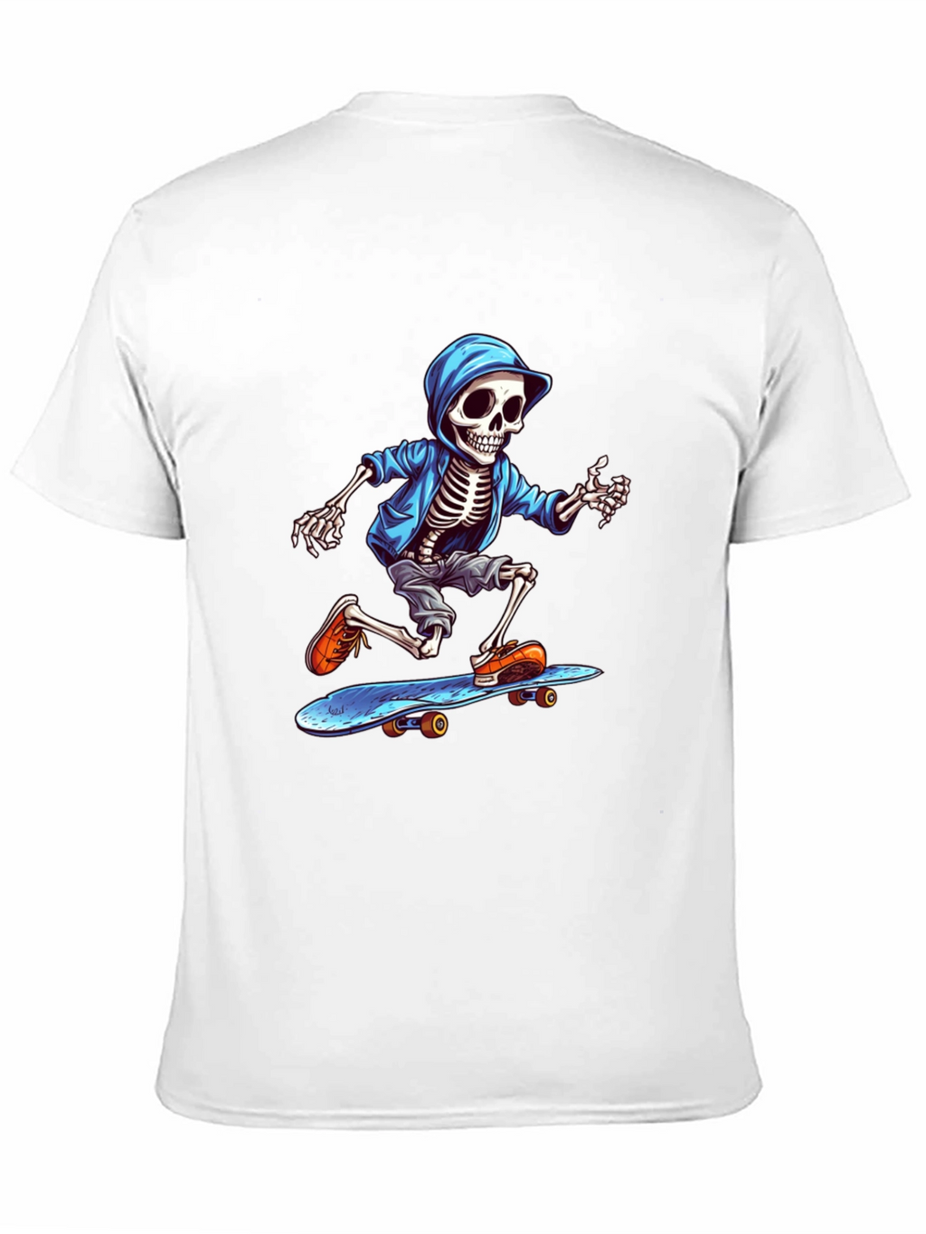 Skeleton Skateboarder Graphic Tee