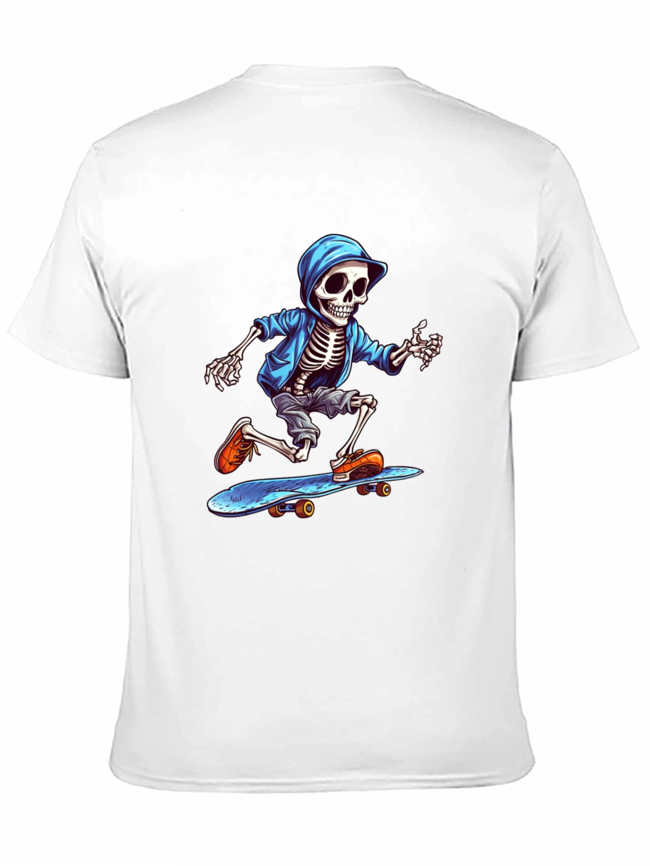 Skeleton Skateboarder Graphic Tee