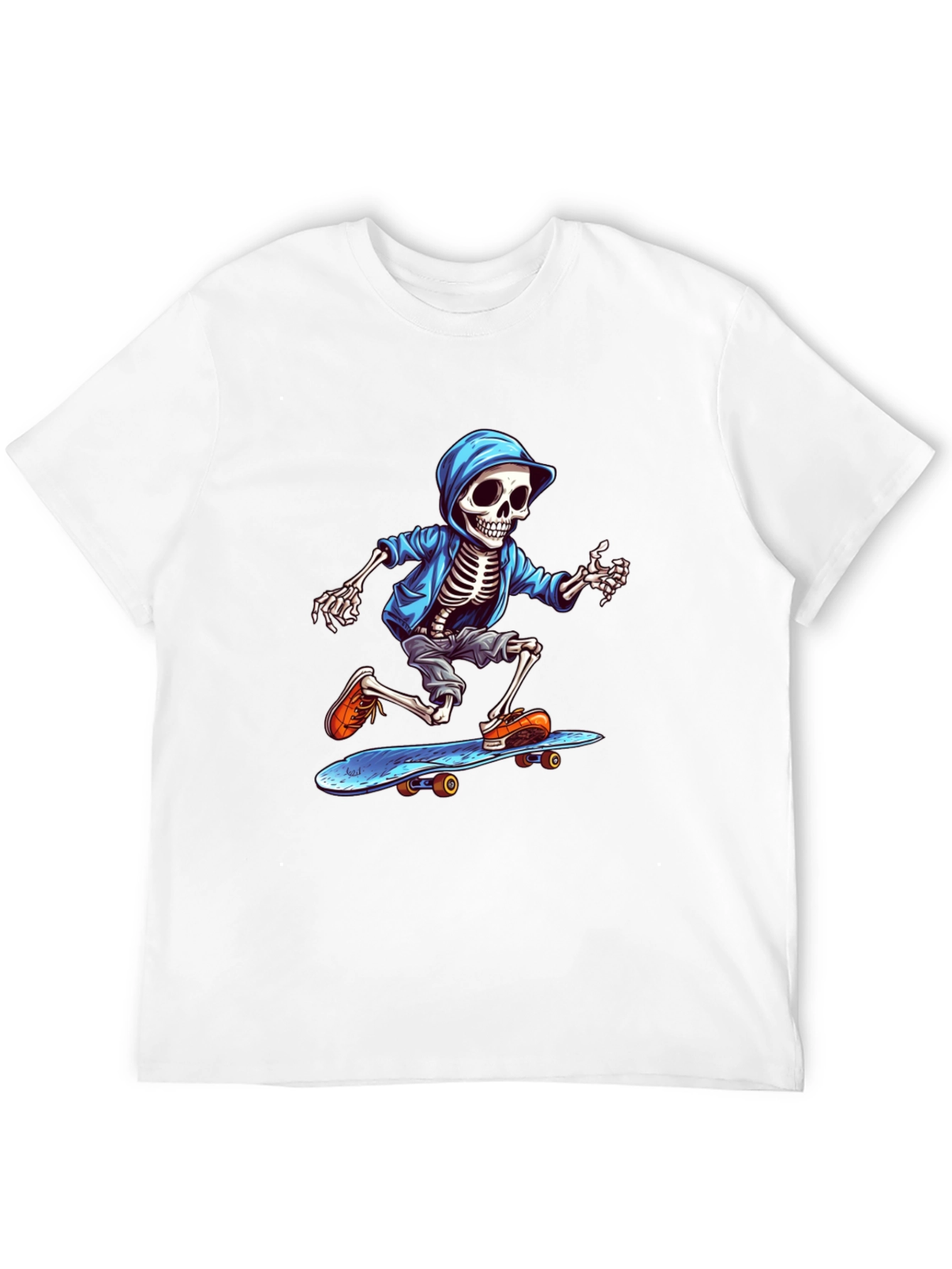 Skeleton Skateboarder Graphic Tee