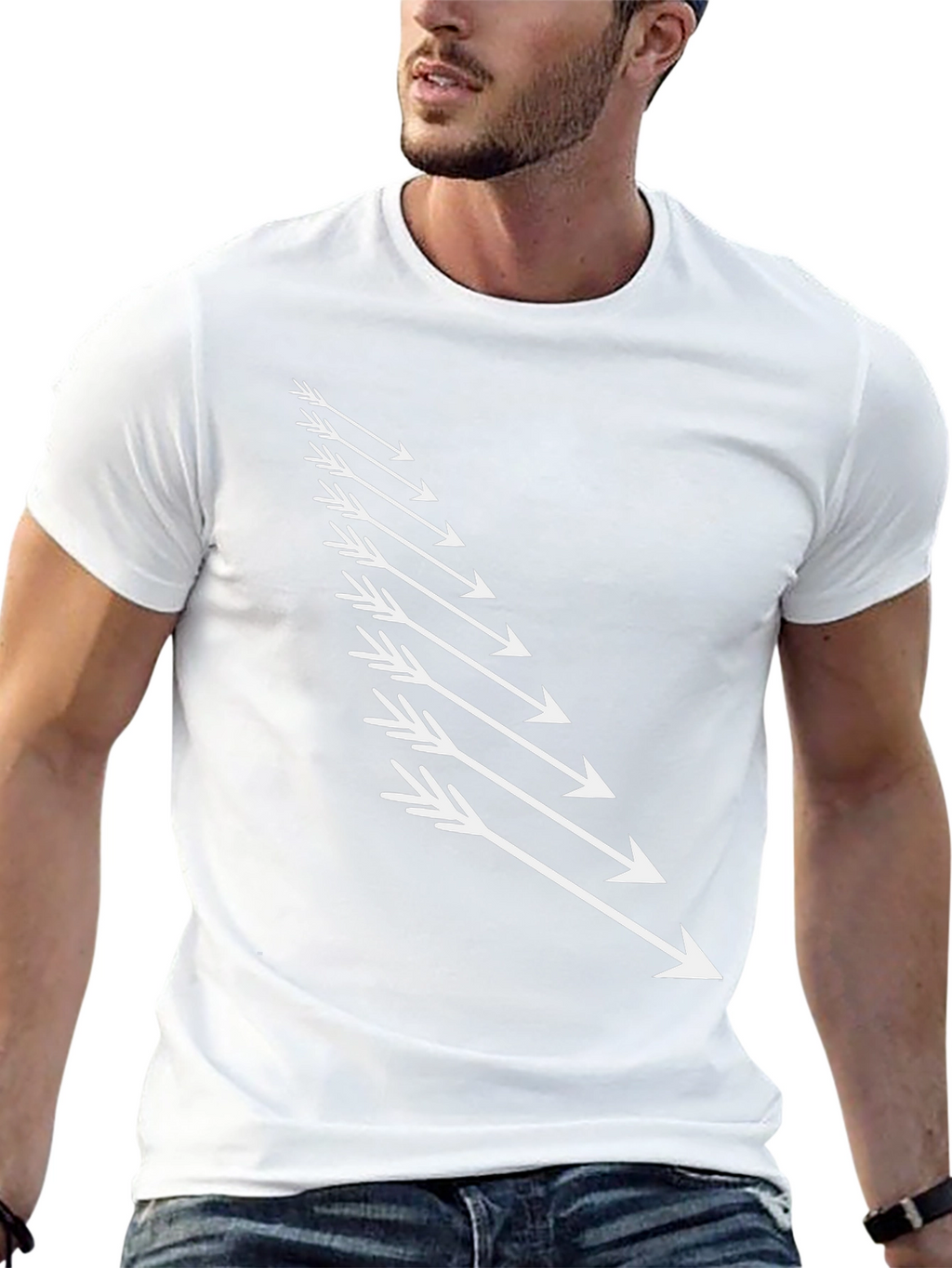 Arrow Graphic Black T-Shirt