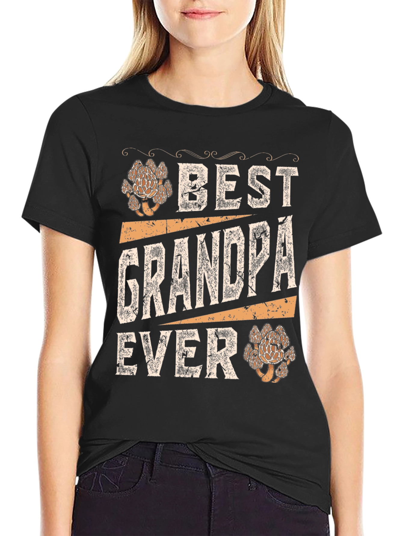 Best Grandpa Ever T-Shirt - Mushroom Design
