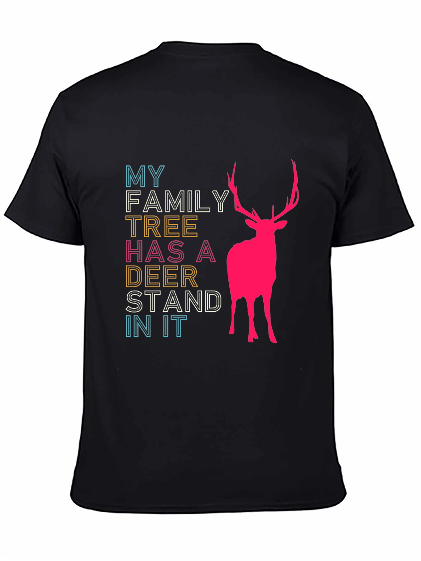 Family Tree Deer Stand Graphic Tee - Hunting Humor Shirt